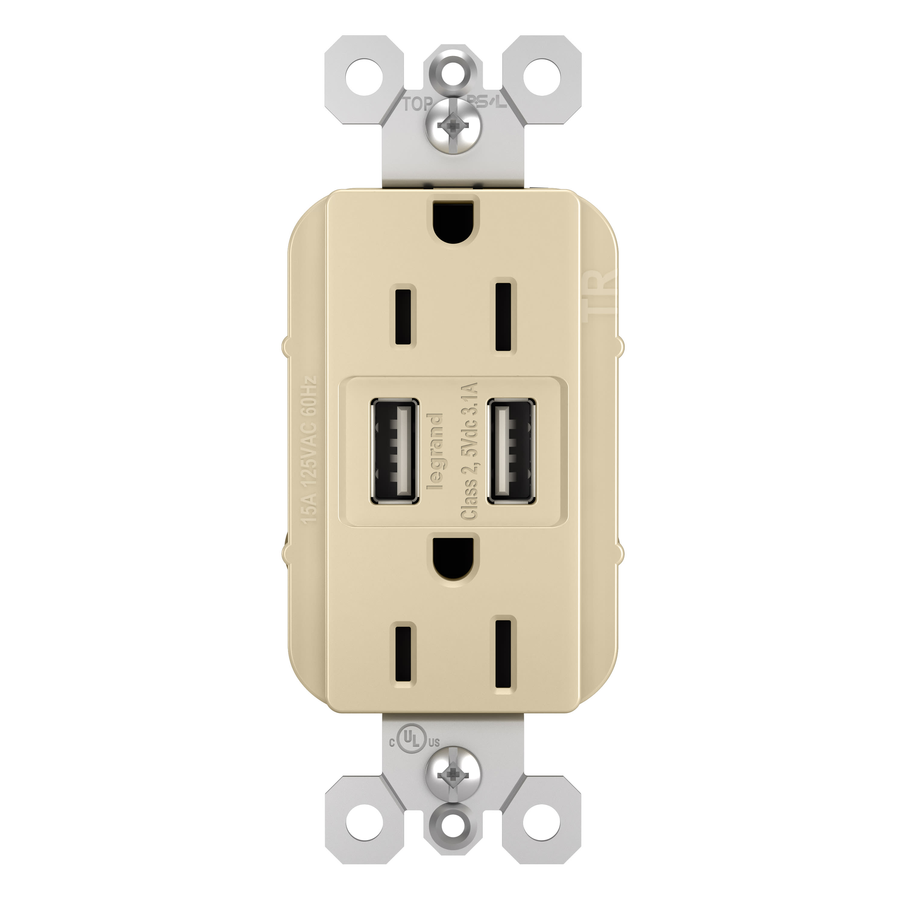 4 Legrand 15Amp popular 125V USB double outlets