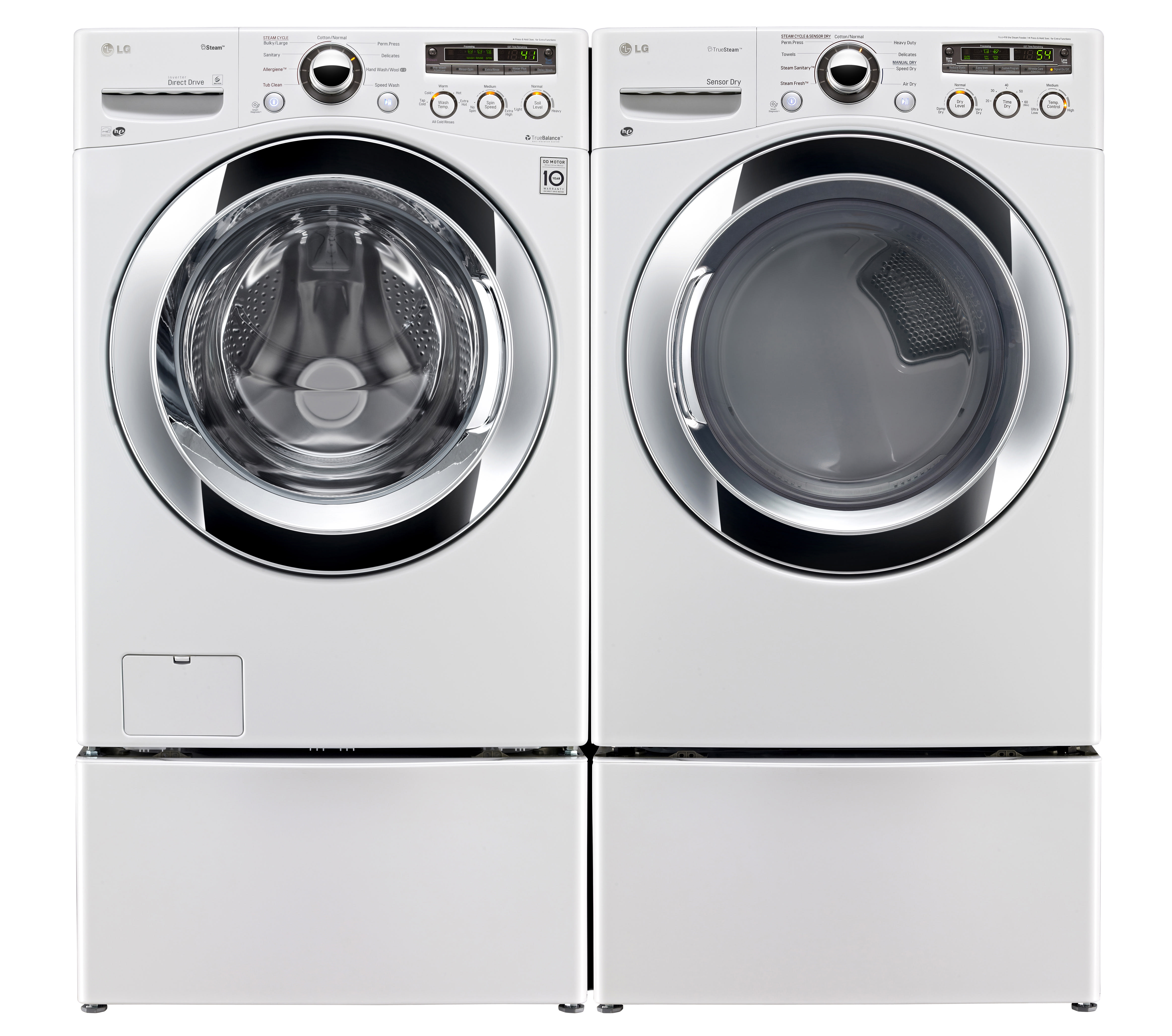 Front Load Washer and Dryer Pair - 4.0 Cu. Ft. Washer and 7.3 Cu. Ft.  Electric Dryer
