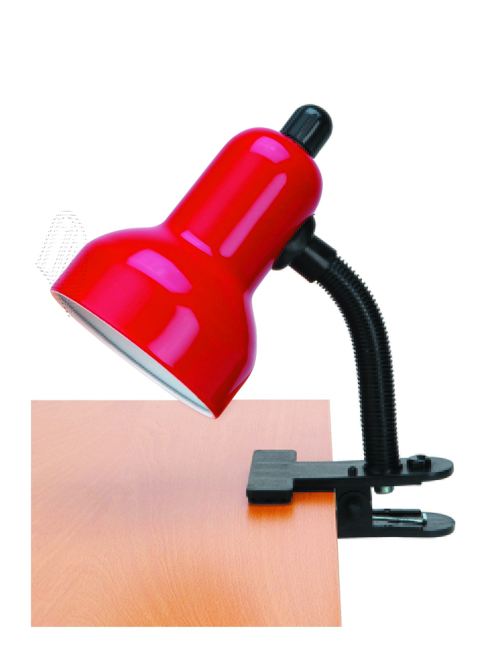 Lite Source LS-111RED Red Clamp On Lamp from the Clip-On