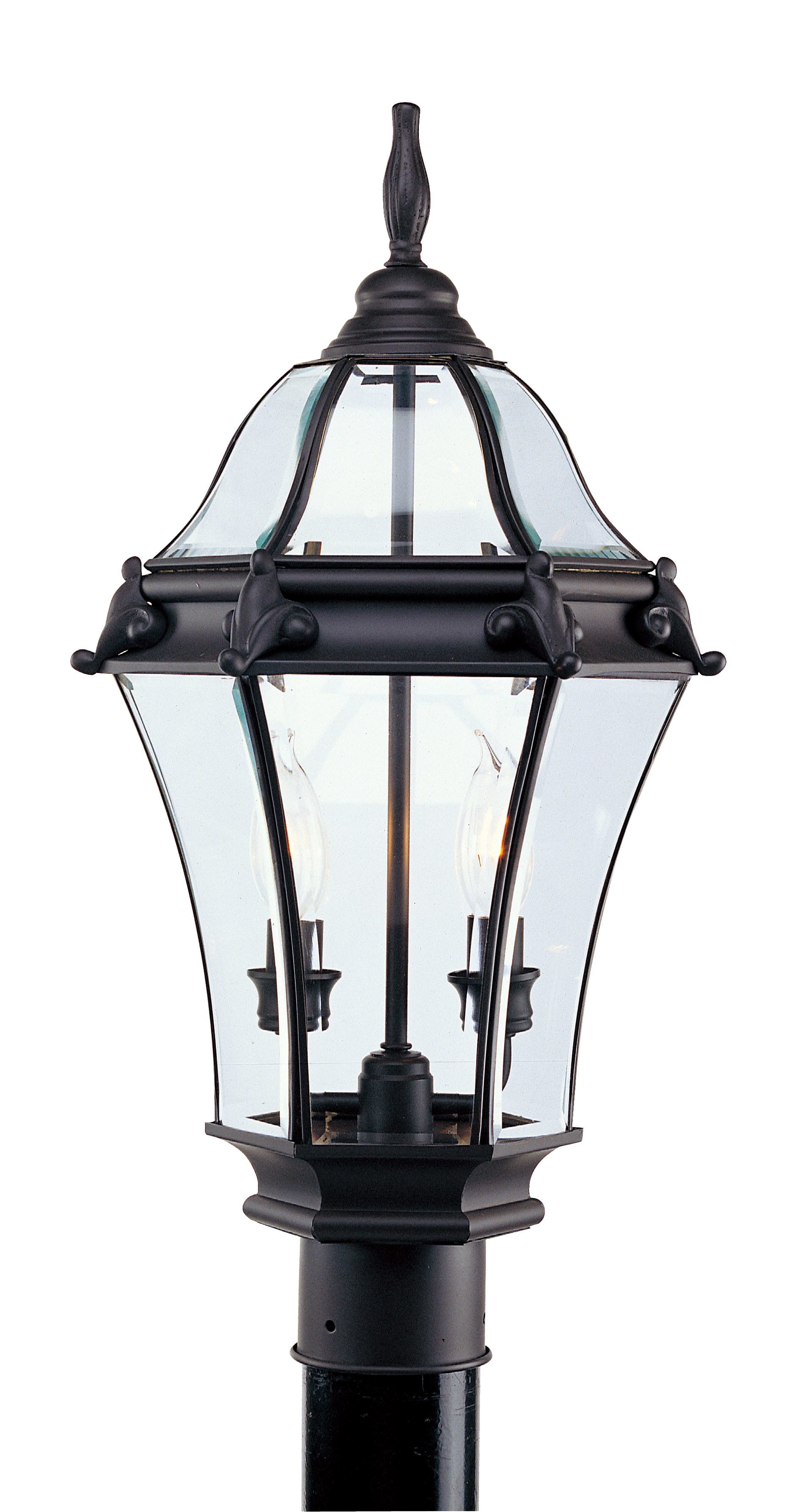 Livex Lighting 2622 07 Bronze Fleur De Lis 2 Light Outdoor Post