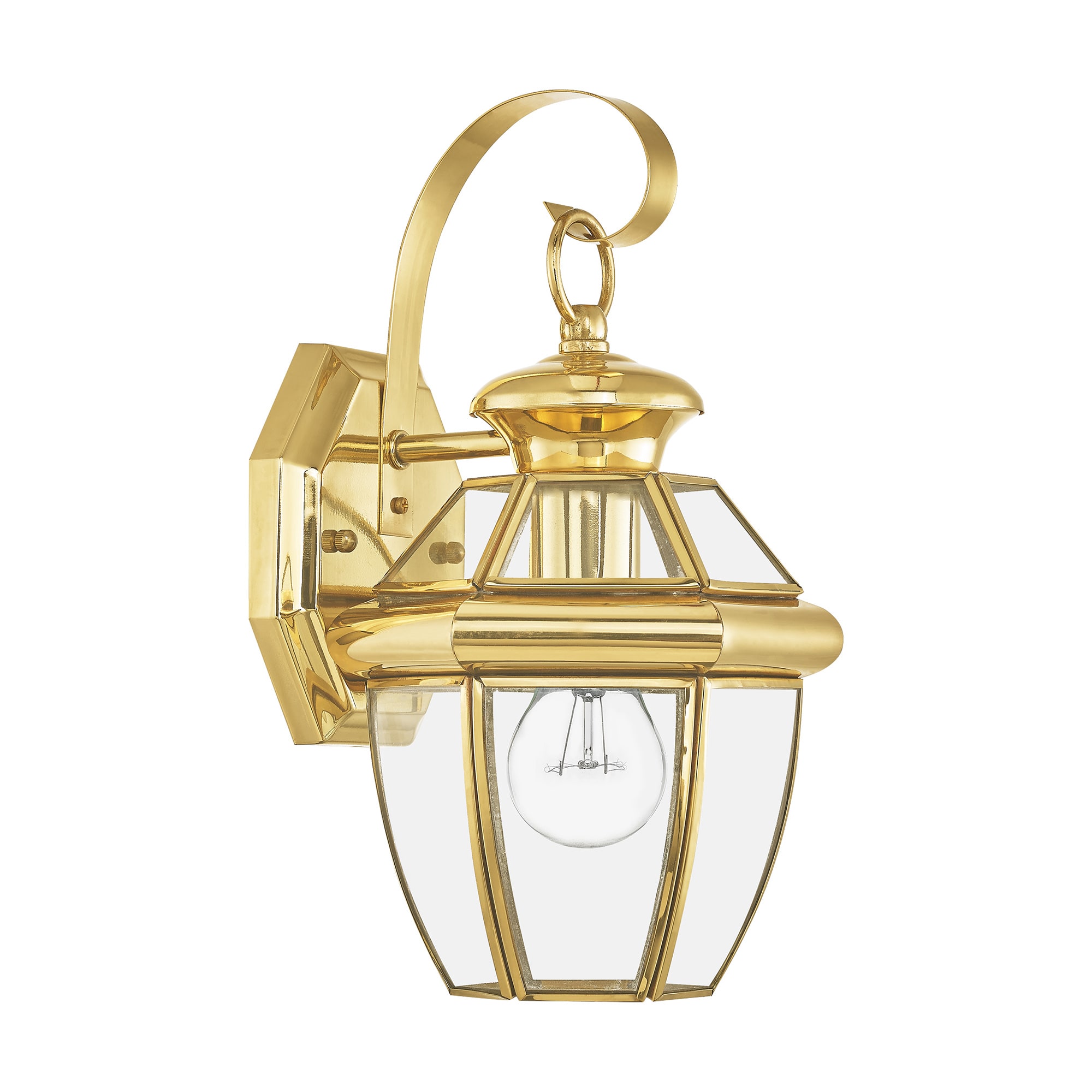 Livex Monterey Outdoor  1 Light Wall Sconce Polished Brass Sale Lighting 2151-02