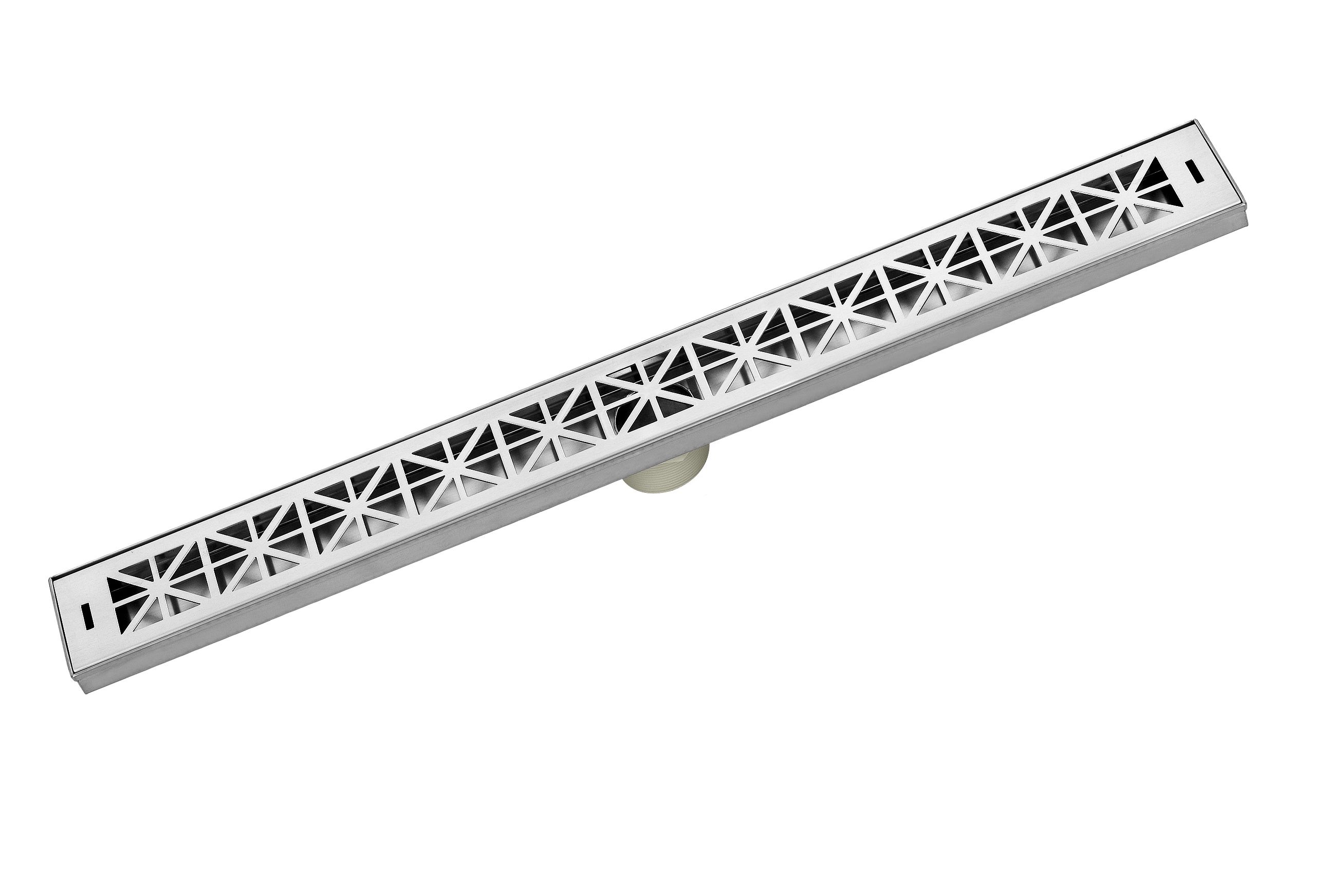 LUXE Linear Drains TI-60 Satin Stainless 60 Tile Insert Linear Shower  Drain 