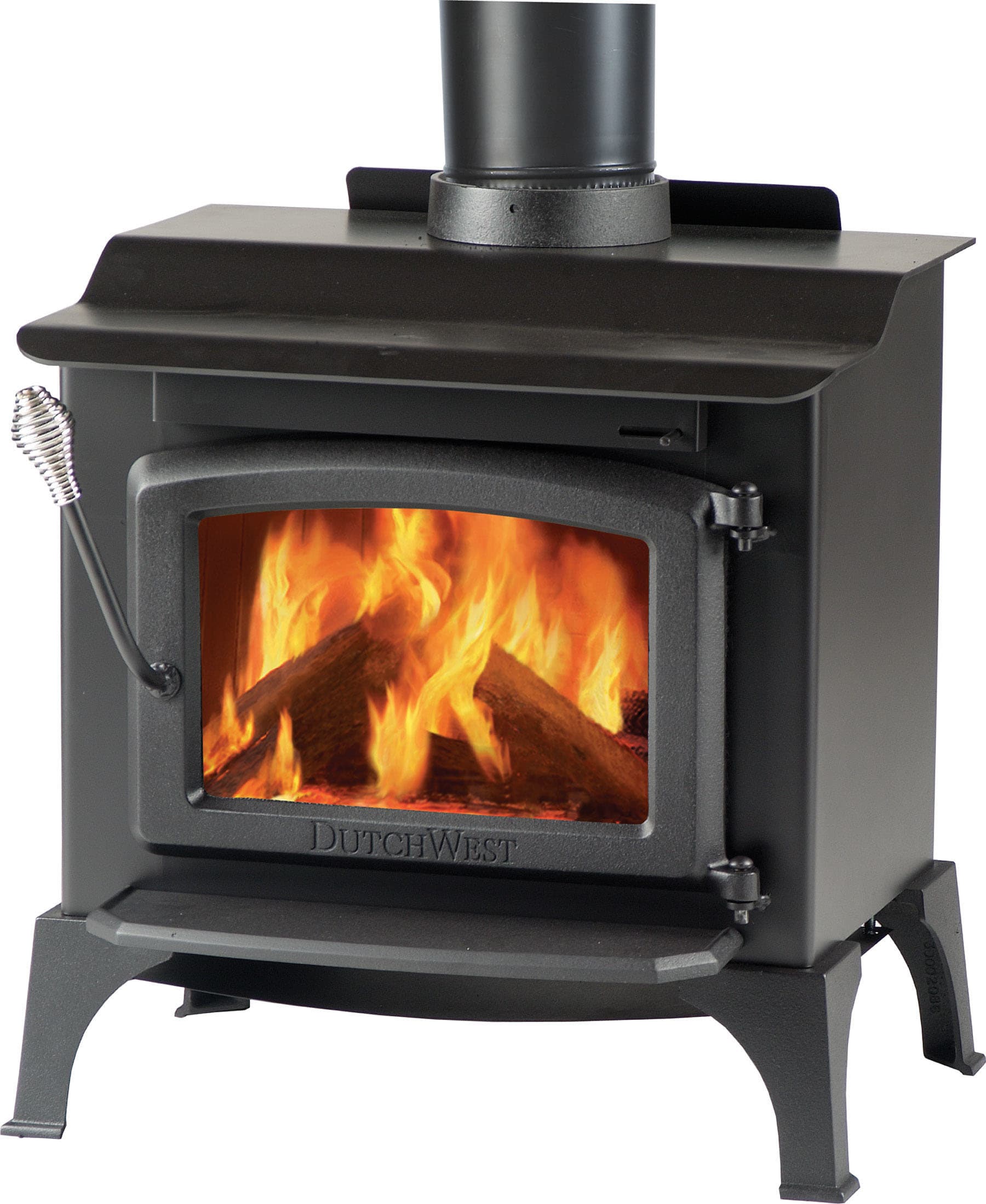 Majestic WR244 Black Small High Efficiency Wood Burning Plate Steel Stove  from the Windsor Series - VentingPipe.com