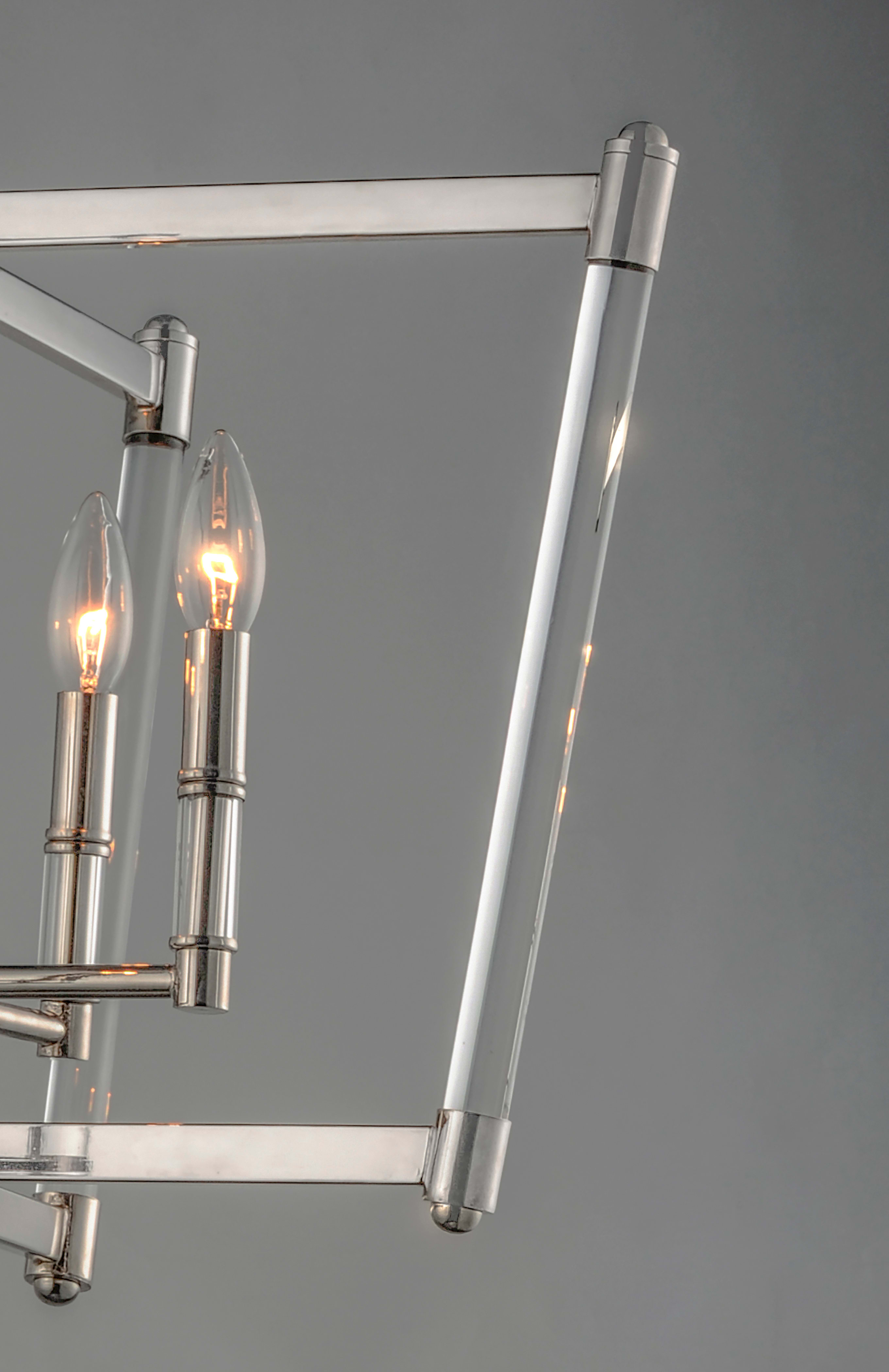 Maxim 16103CLPN Polished Nickel / Clear Glass Lucent 5 Light