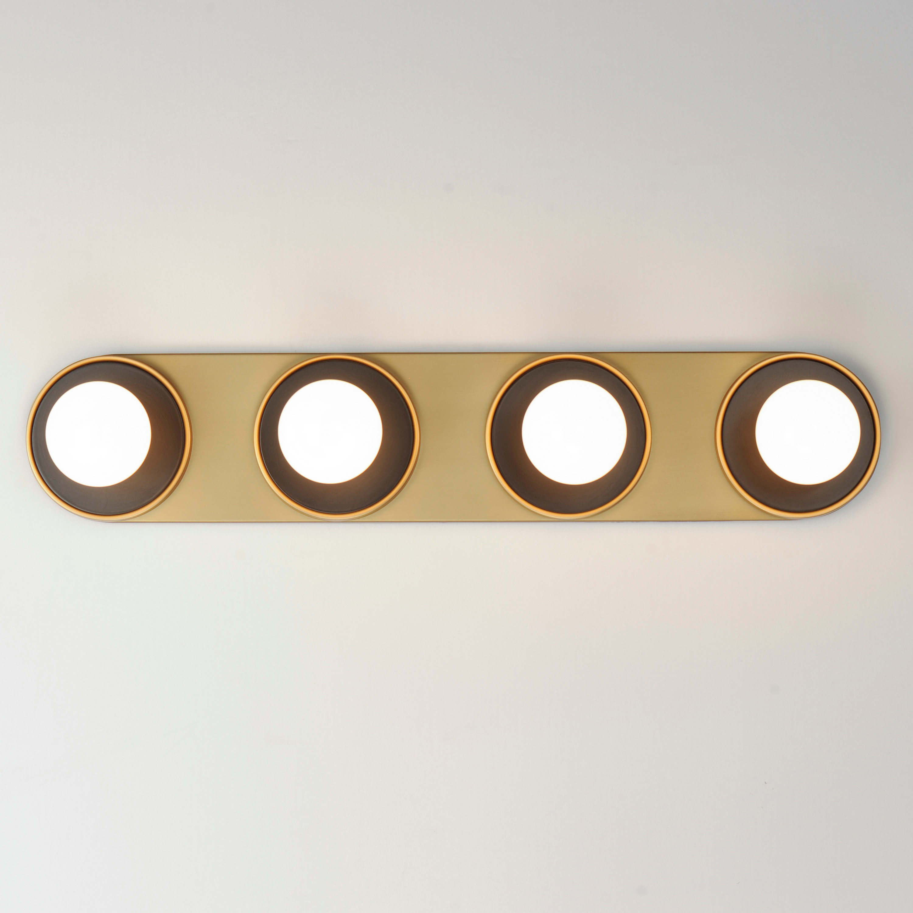 Maxim 26094BKNAB Black / Natural Aged Brass Hollywood 4