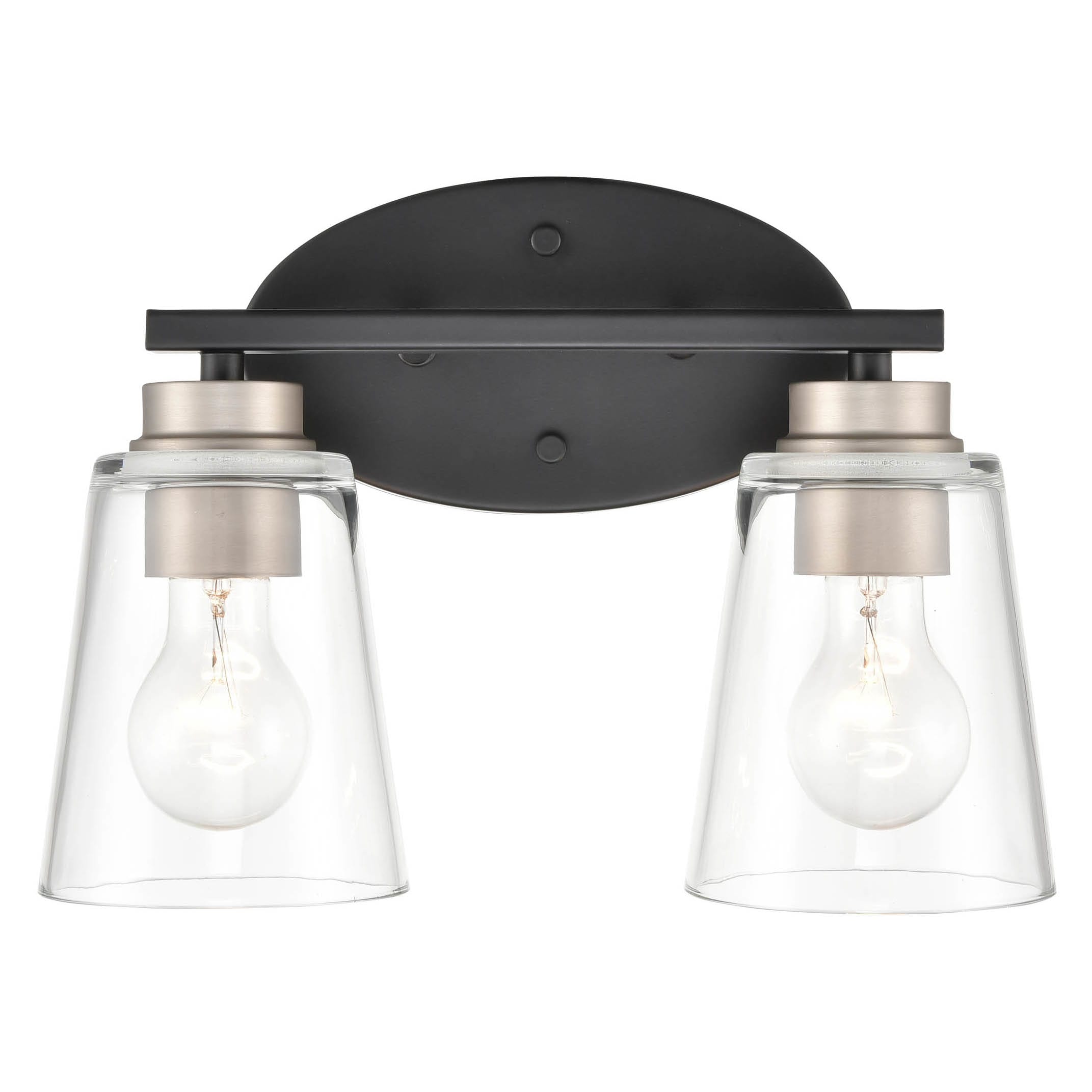 【DISCERNMENT】Core satin MTM Millennium Lighting 40012-MB/SN Matte Black / Satin Nickel