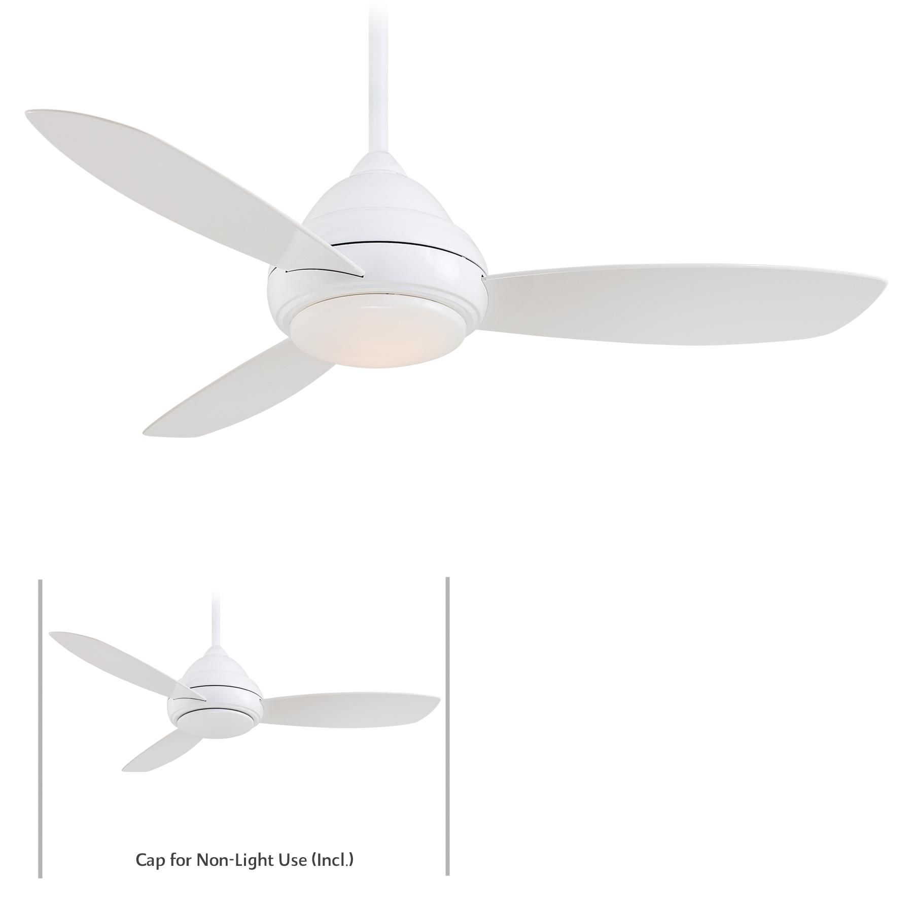 Minkaaire Undefined White 3 Blade 52 Concept I Indoor Ceiling Fan Minkaaire Undefined White 3 Blade 52 Concept I Indoor Ceiling Fan Integrated Light Handheld Remote Control And Blades Included Lightingdirect Com