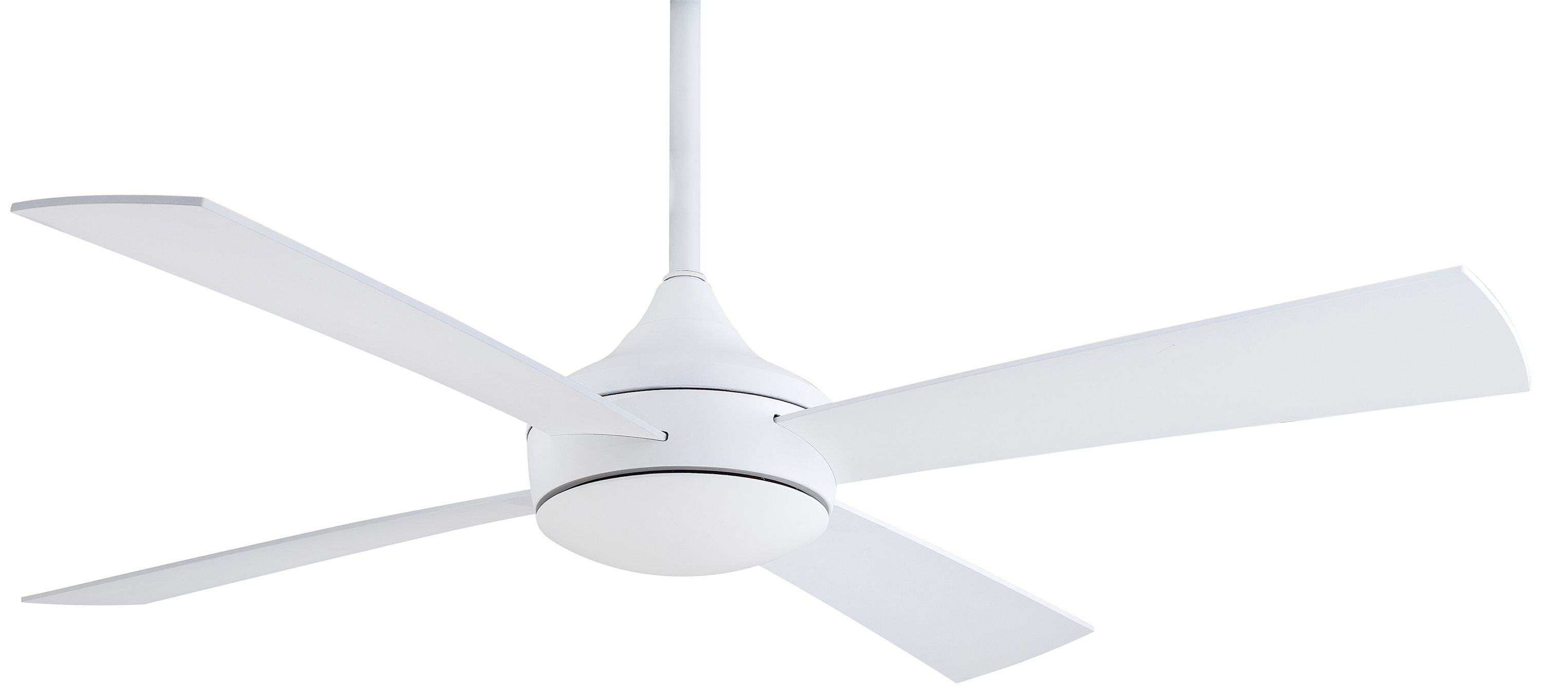 Minkaaire F523 Whf Flat White Aluma Wet 52 4 Blade Halogen Indoor