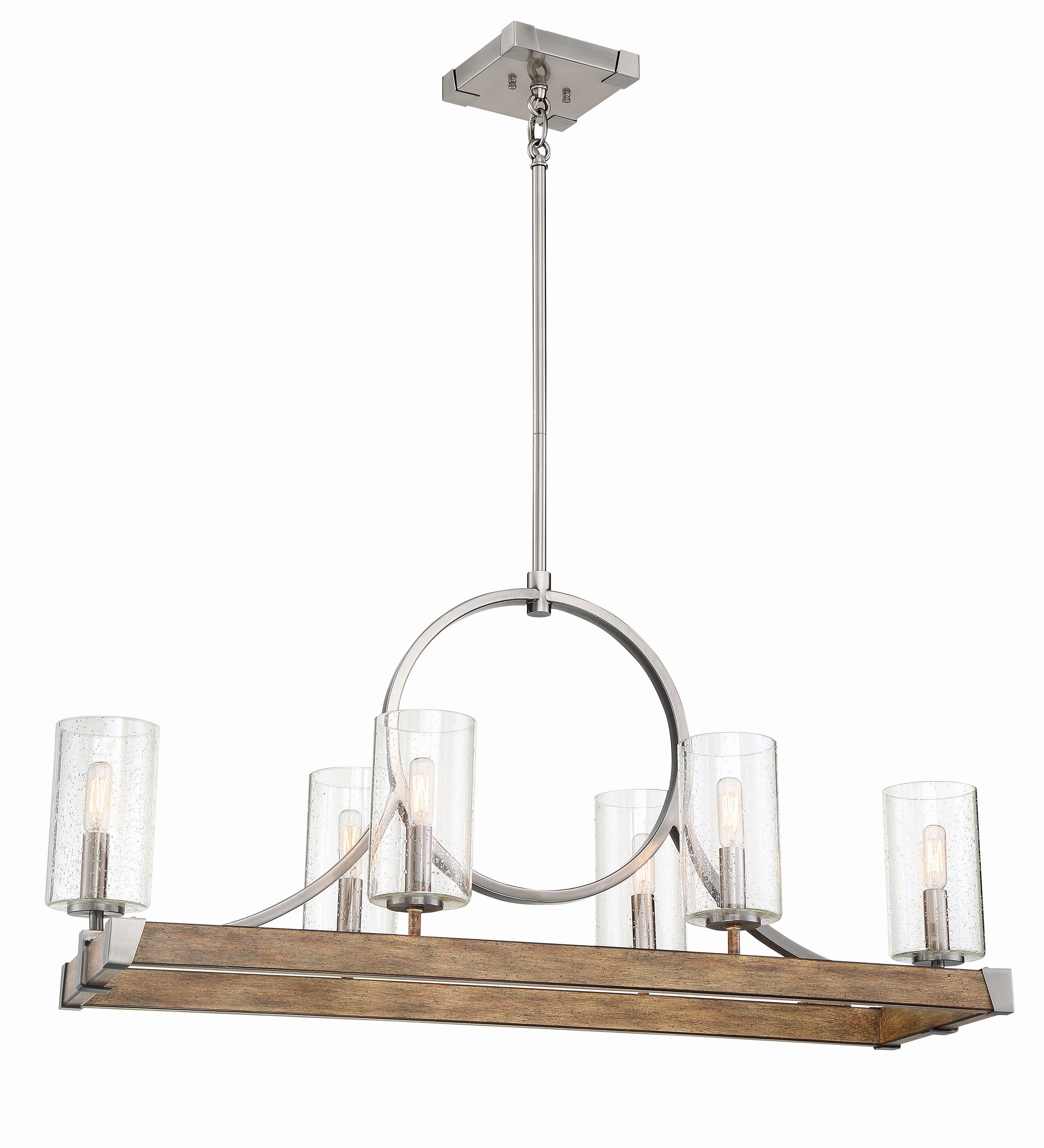 Linear Chandelier With Shades