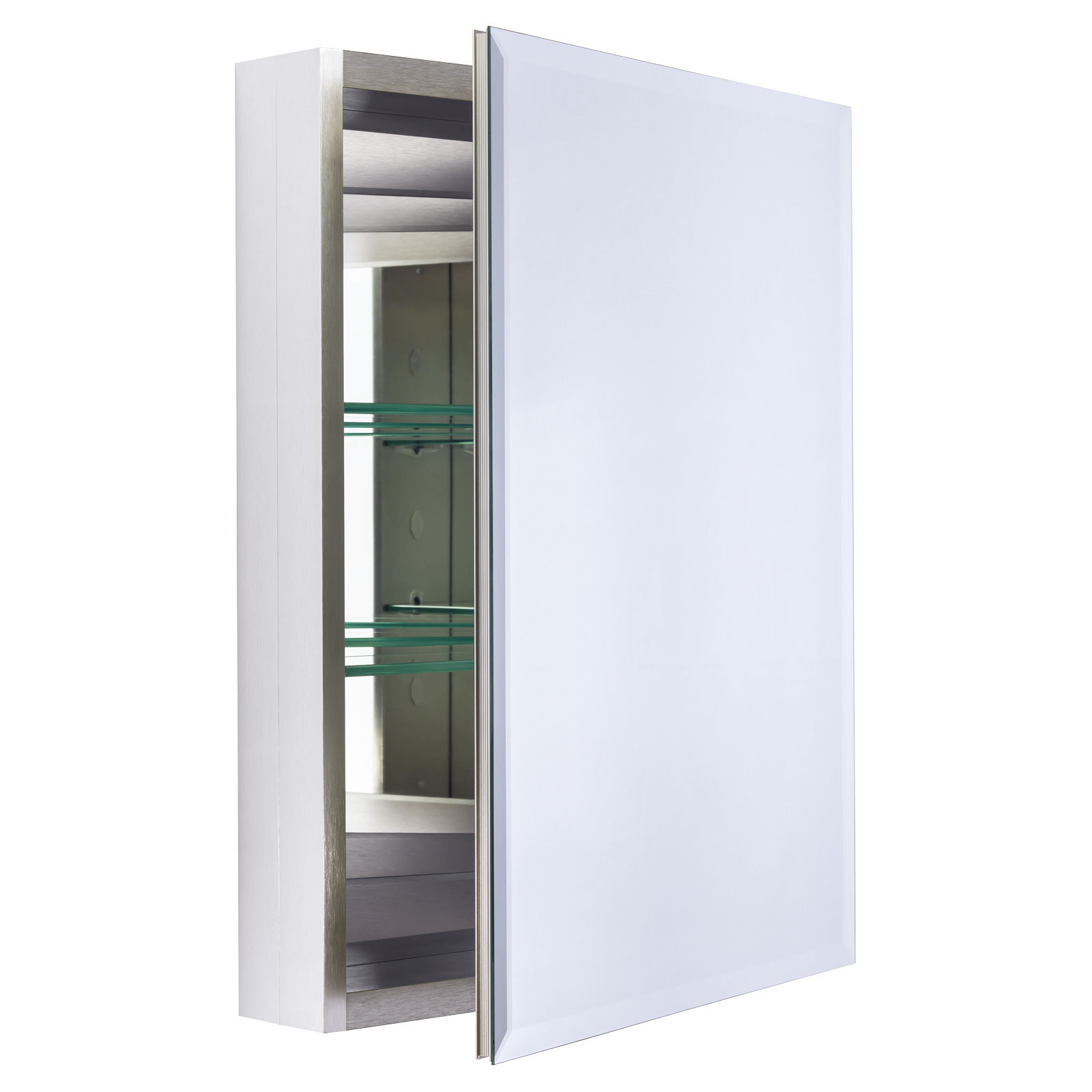 Miseno Mbc2620 Bn Brushed Nickel Dual Mount 26 X 20 Beveled Medicine Cabinet Surface Or Recessed Mounting Miseno Com