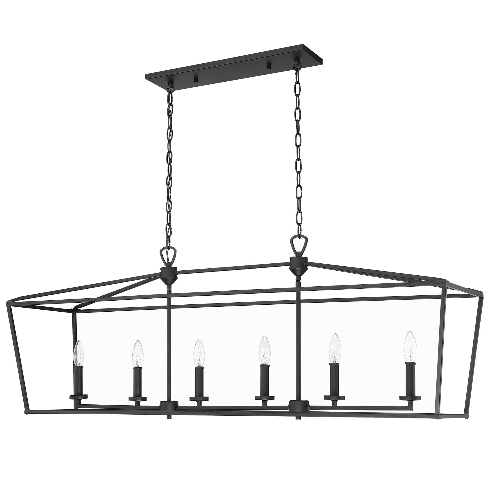 Miseno Mlpl6488bk Black Sunset Beach 6 Light 48 Wide Chandelier Miseno At Our Retail Partners