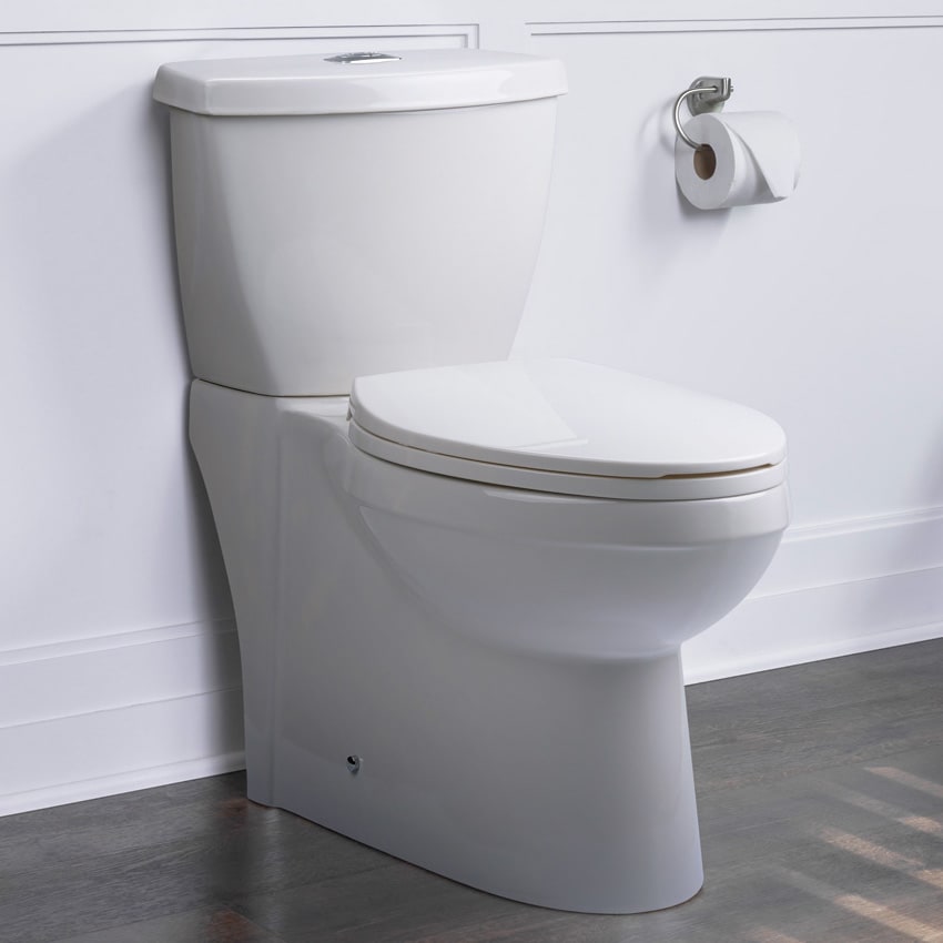Miseno MNO490ECBWH Bright White Bella Dual Flush (1.1/1.6 GPF) Two 
