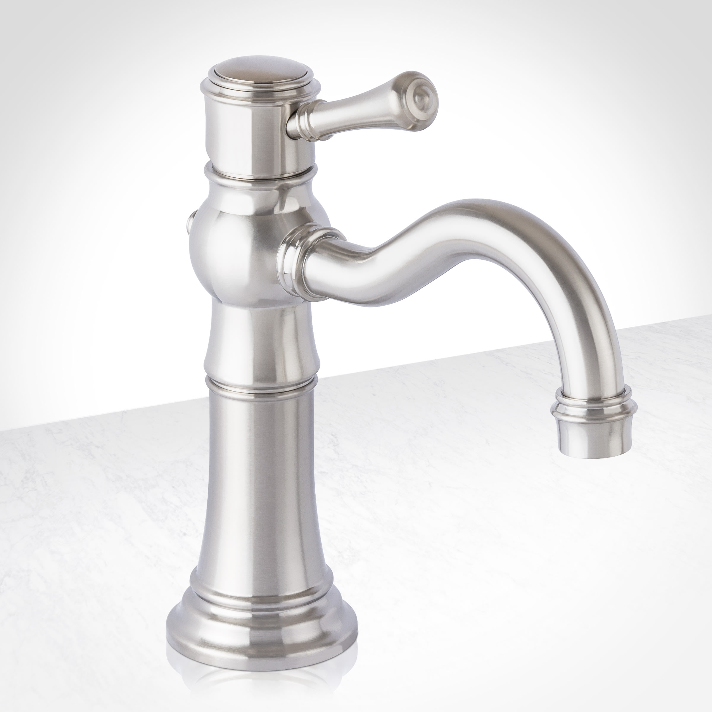 Miseno MNO521BN Santi-V Single Hole Bathroom Faucet Includes and Push Drain A Miseno MNO521BN Santi-V Single Hole Bathroom Faucet Includes and Push Drain A