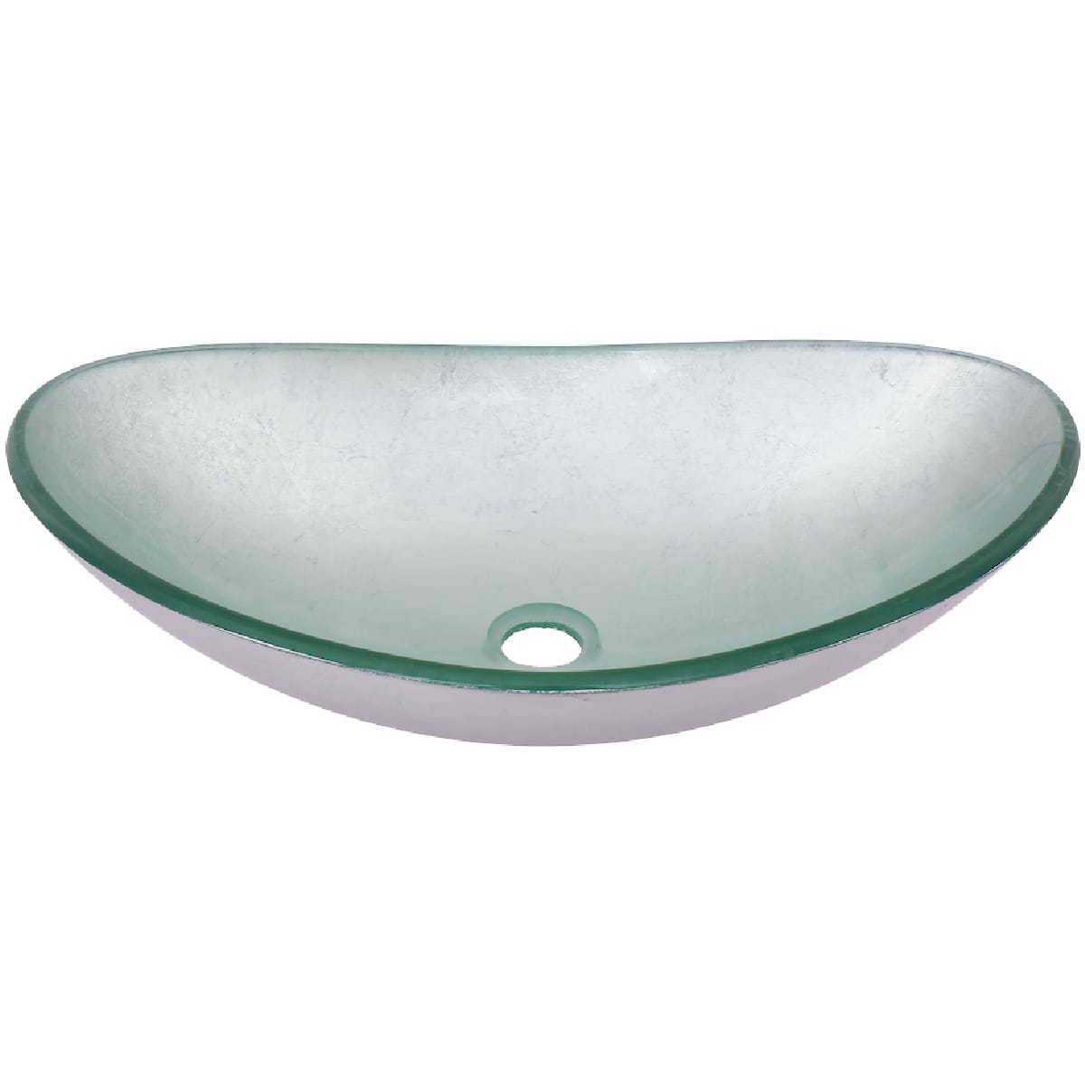 Miseno Mno032nv Oval Silver Painted Foil 21 1 2 Gl Vessel Oval Gl Vessel