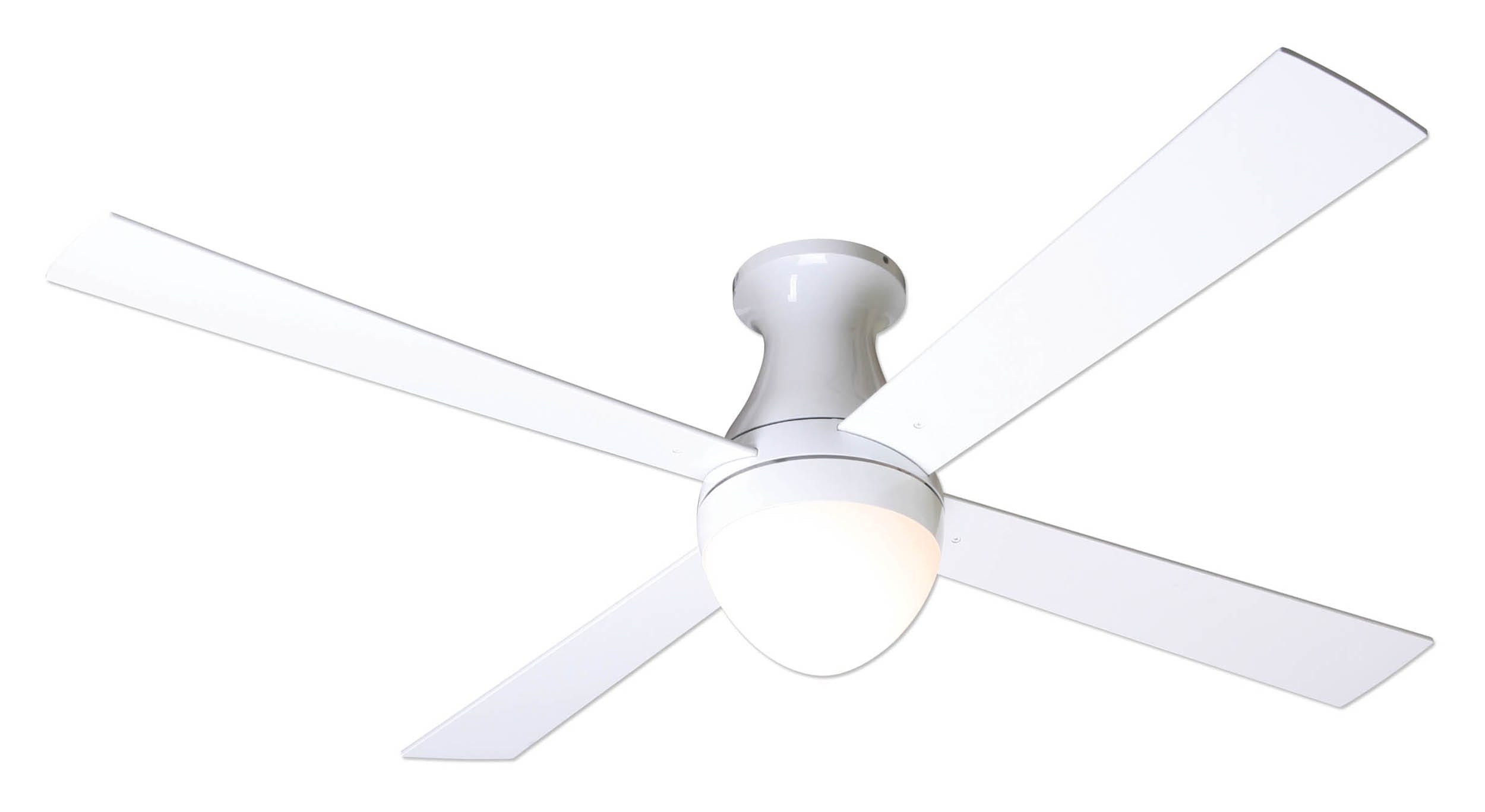 Modern Fan Co Bal Fm Gw Gloss White Ball 42 Or 52 4 Blade