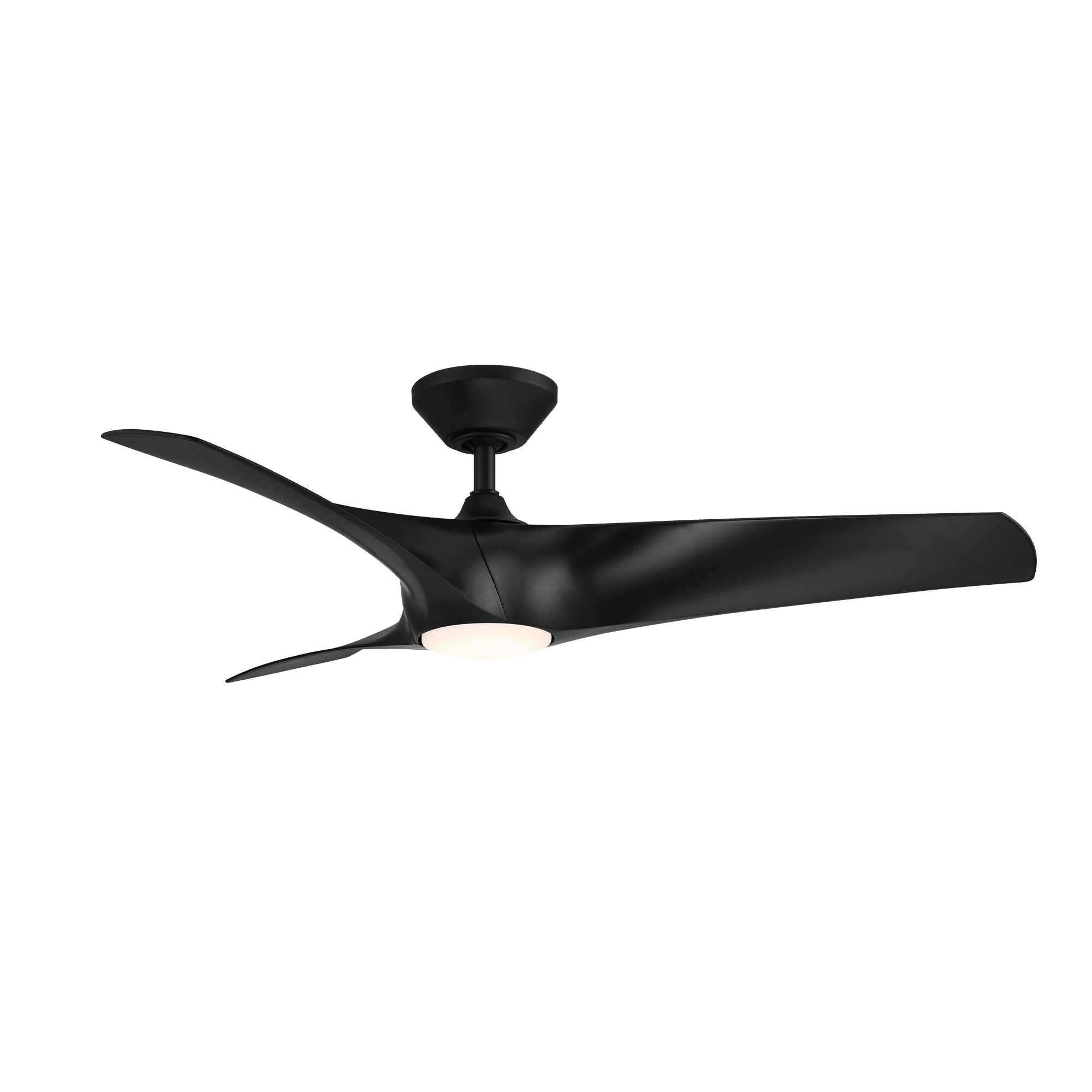 Modern Forms Fr W2006 52l 35 Mb Matte Black 3500k Zephyr 52 3 Blade Indoor Outdoor Smart Led Ceiling Fan With Remote Control Included Lightingdirect Com