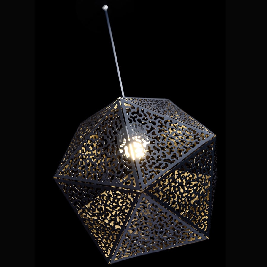 Modern Forms PD-62812-BK Black Riddle Single Light 12