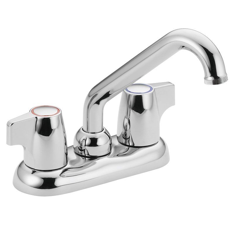 Moen 74998 Chrome Chateau Double Handle Laundry - Faucet.com