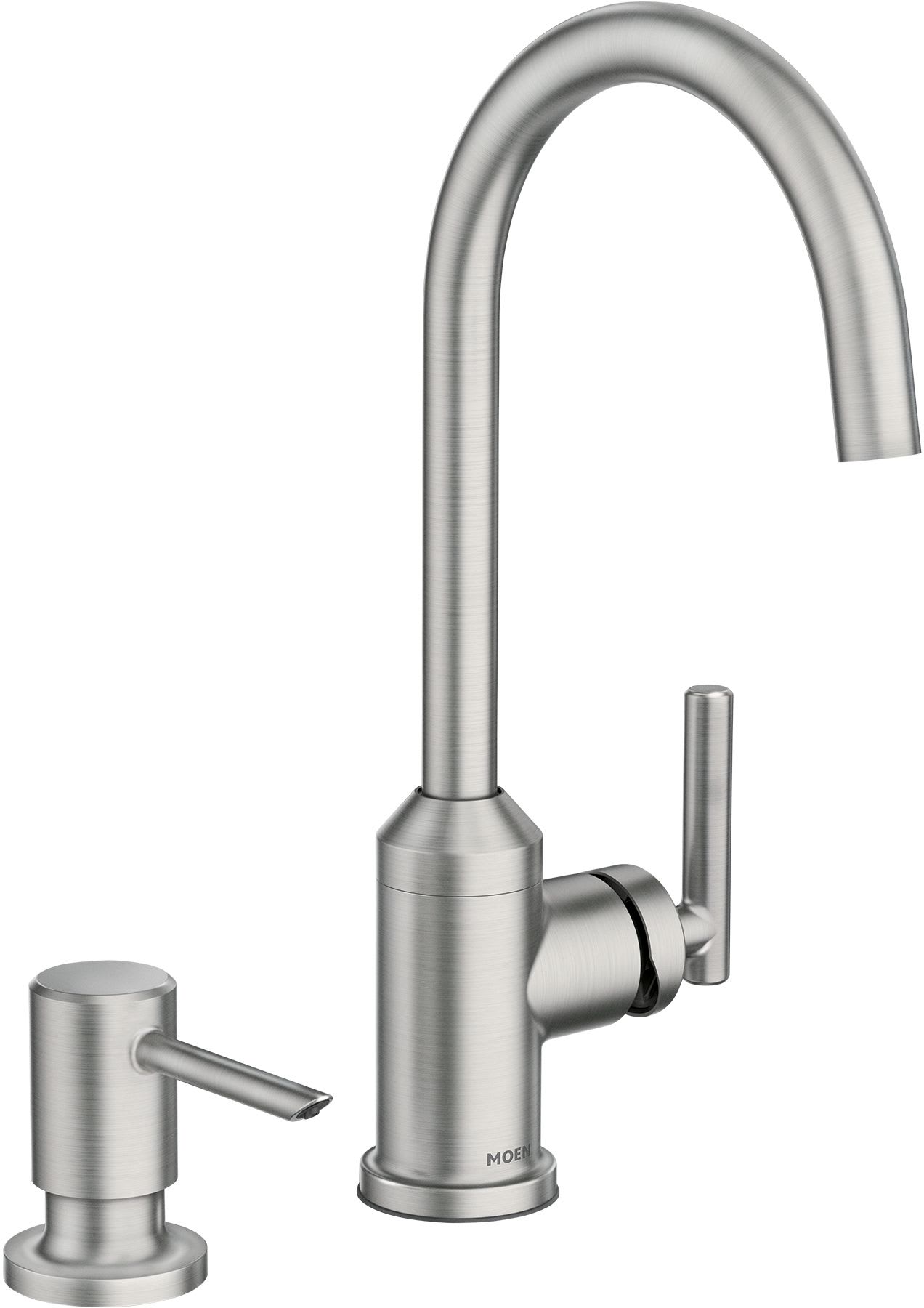 Moen 87593srs Spot Resist Stainless Soltani 1 5 Gpm Single Hole