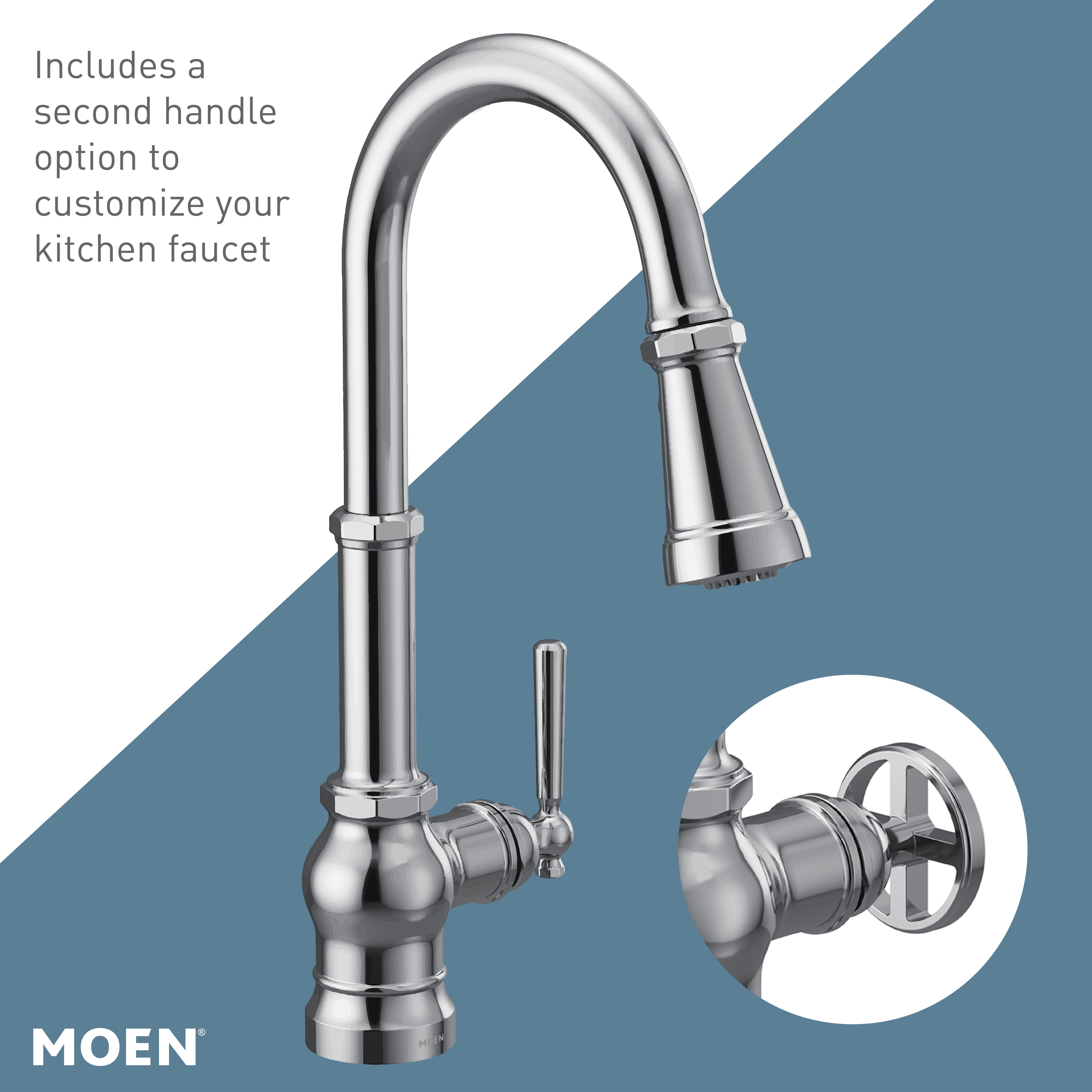 Moen S72003 Chrome Paterson 1 5 Gpm Single Hole Pull Down Kitchen