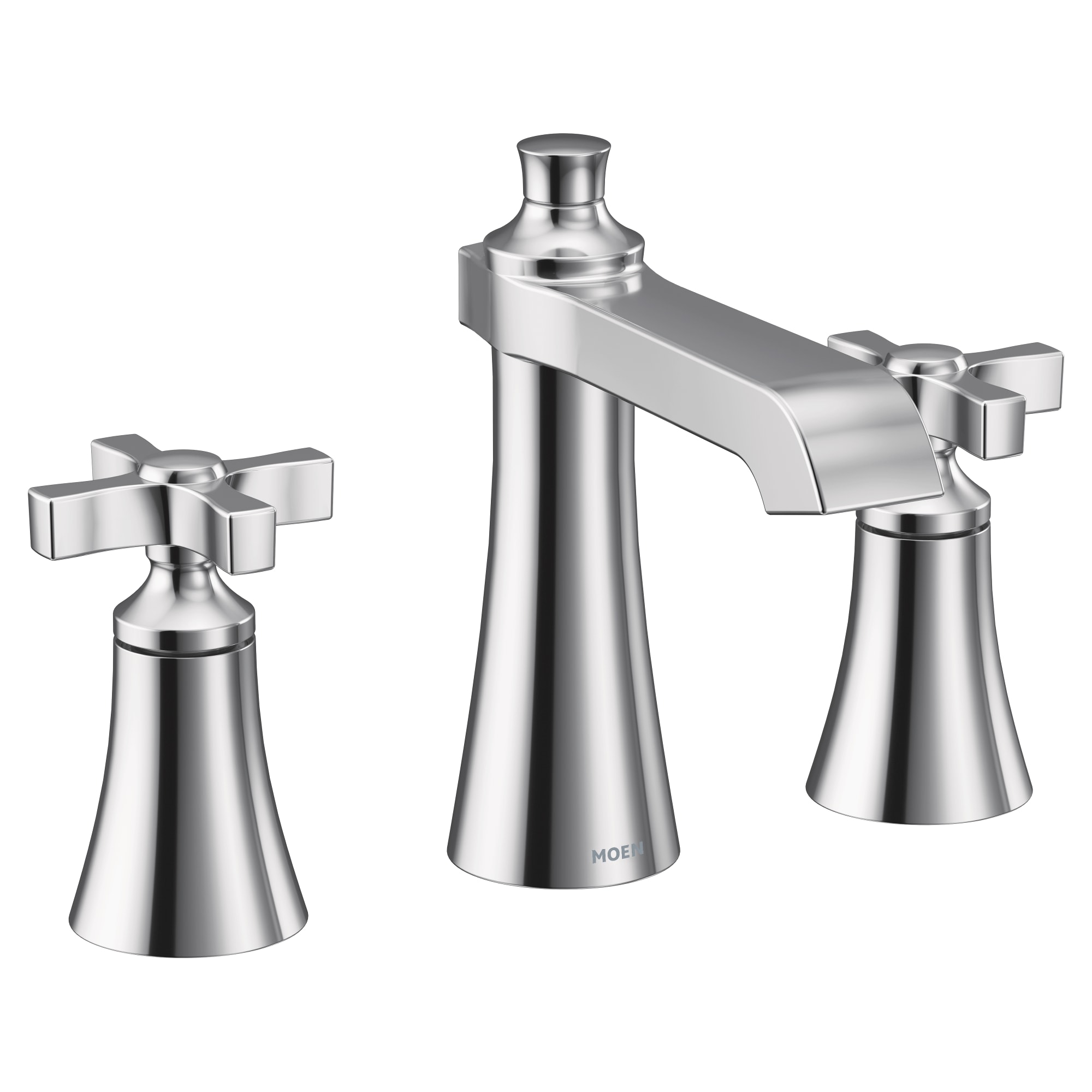 Moen Ts6985 Chrome Flara 1 2 Gpm Widespread Bathroom Faucet With