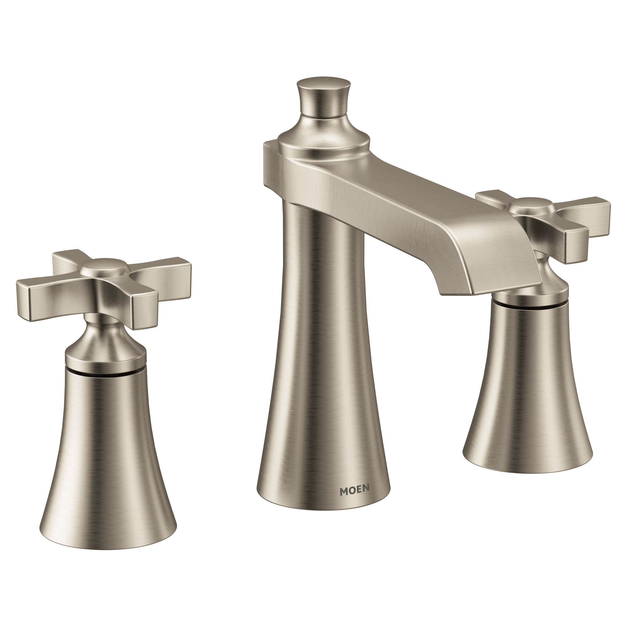 Moen Ts6985nl Polished Nickel Flara 1 2 Gpm Widespread Bathroom