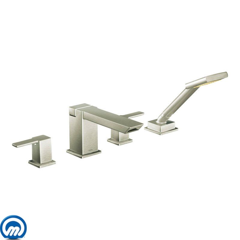 Moen Ts904bn Brushed Nickel Deck Mounted Roman Tub Filler Trim