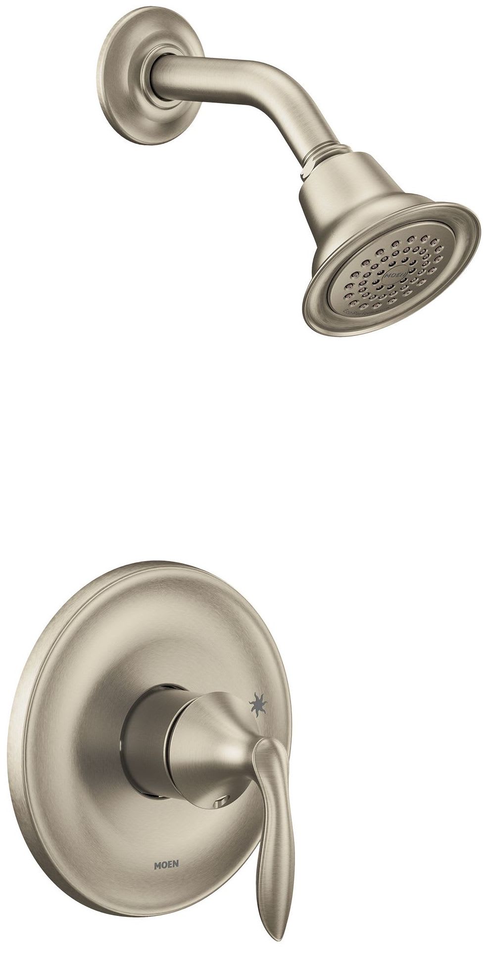 Moen UT2132EPBN Brushed Nickel Eva Shower Only Trim Package with 1.75 GPM  Single Function Shower Head - FaucetDirect.com