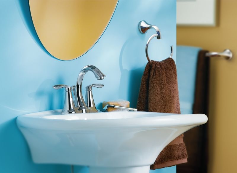 Moen YB2886BN Brushed Nickel Towel Ring from the Eva Collection Faucet