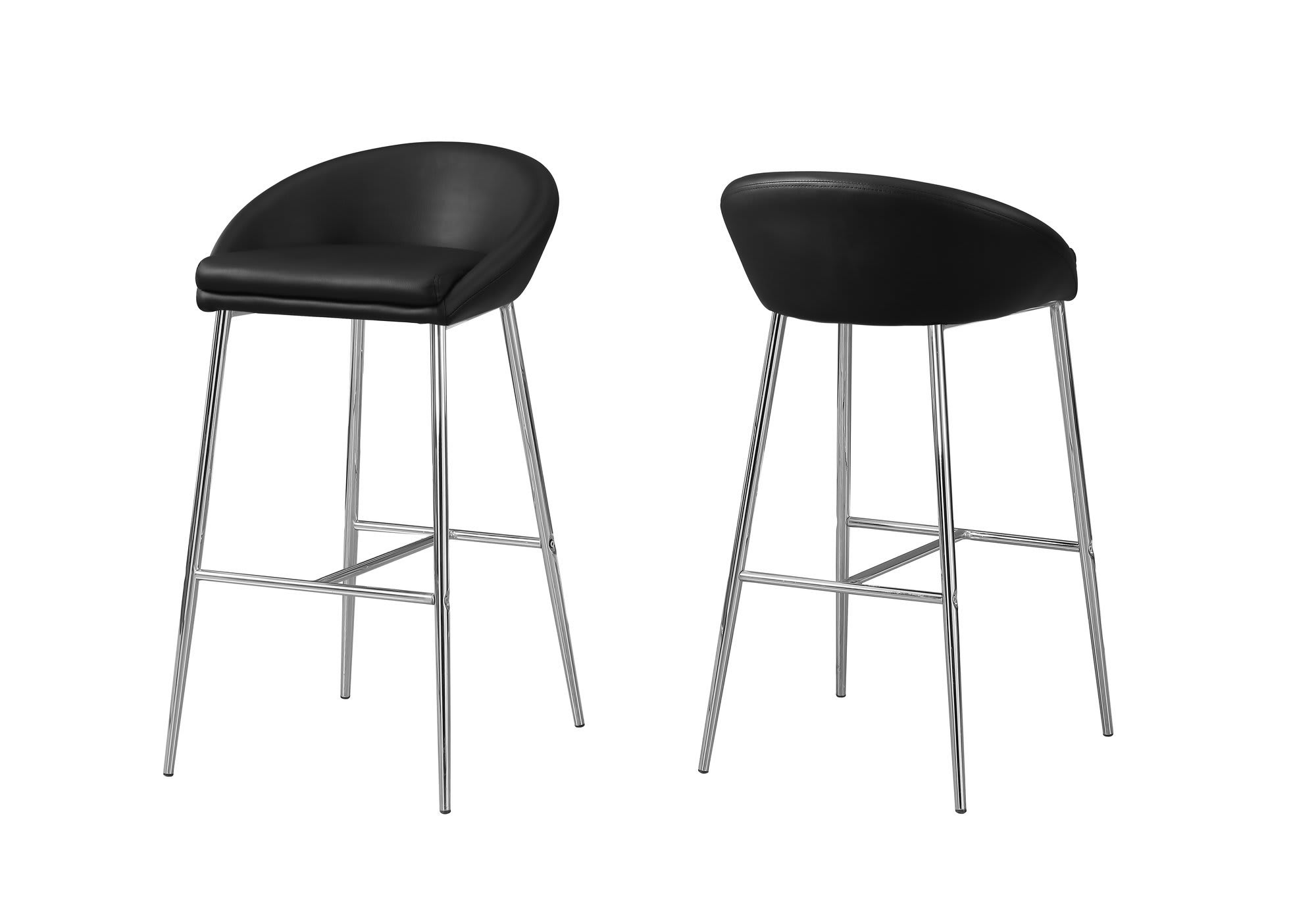 Monarch Specialties Stools Indoor Furniture I 229b 20 1 2 Inch Wide Two Piece Leatherette Bar Stool Set