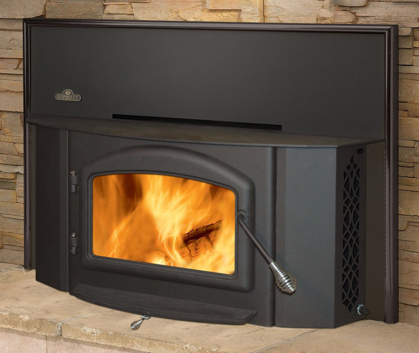 Napoleon EPI-1402M Black Deluxe EPA 2.25 Cubic Foot Wood Burning Insert -  VentingPipe.com
