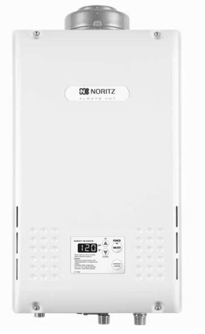 Noritz BNR98DVCNG Beige 9.8 GPM 199900 BTU 120 Volt Residential Natural Gas  Tankless Water Heater with Horizontal Vent Kit and Isolation Valve -  VentingDirect.com