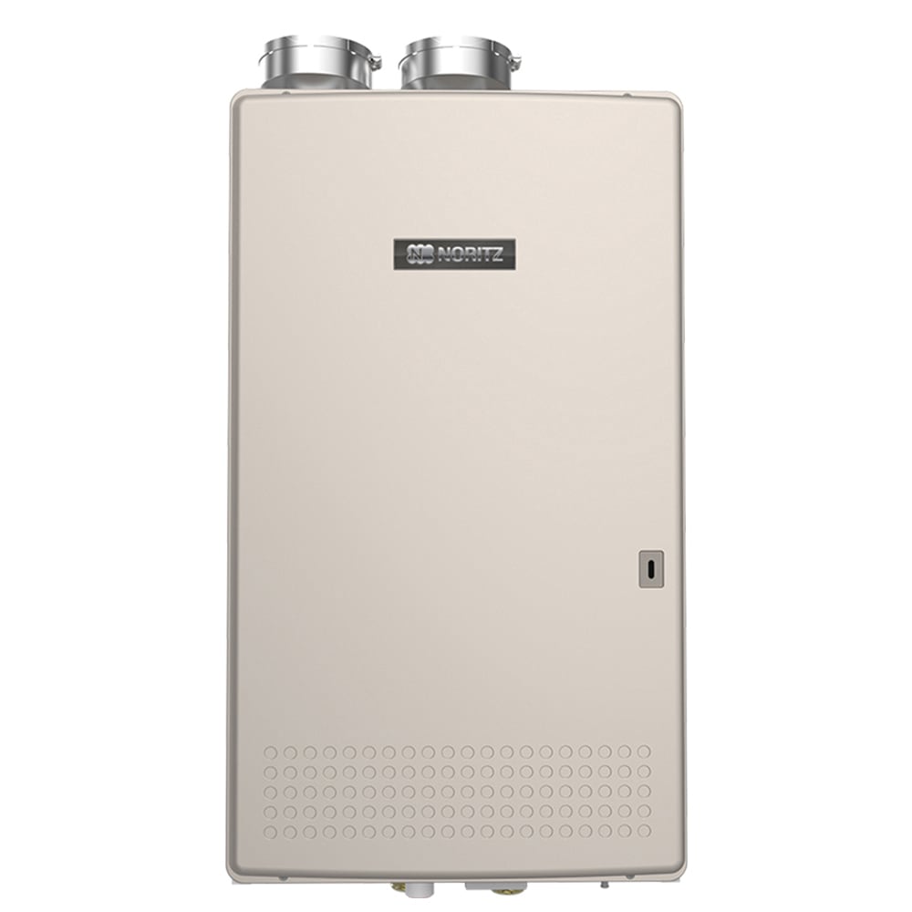 Noritz NCC300DVNG Silver 13.2 GPM 300000 BTU 120 Volt Commercial Natural  Gas Condensing Tankless Water Heater