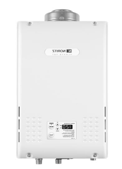 Noritz NR98DVCNG Natural Gas 9.8 GPM 199900 BTU 120 Volt Residential  Natural Gas Tankless Water Heater with Concentric Exhaust - Faucet.com