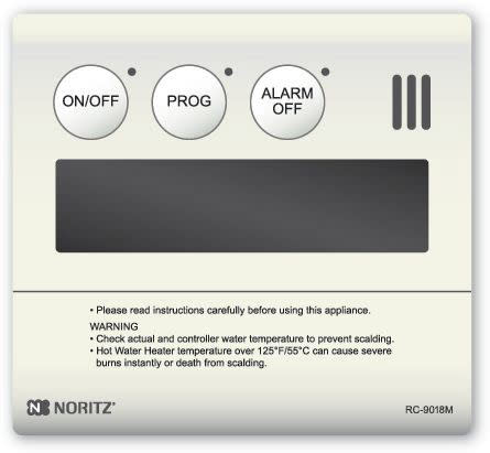 Noritz Remote Control 1 Pack Water Heater Thermostat RC