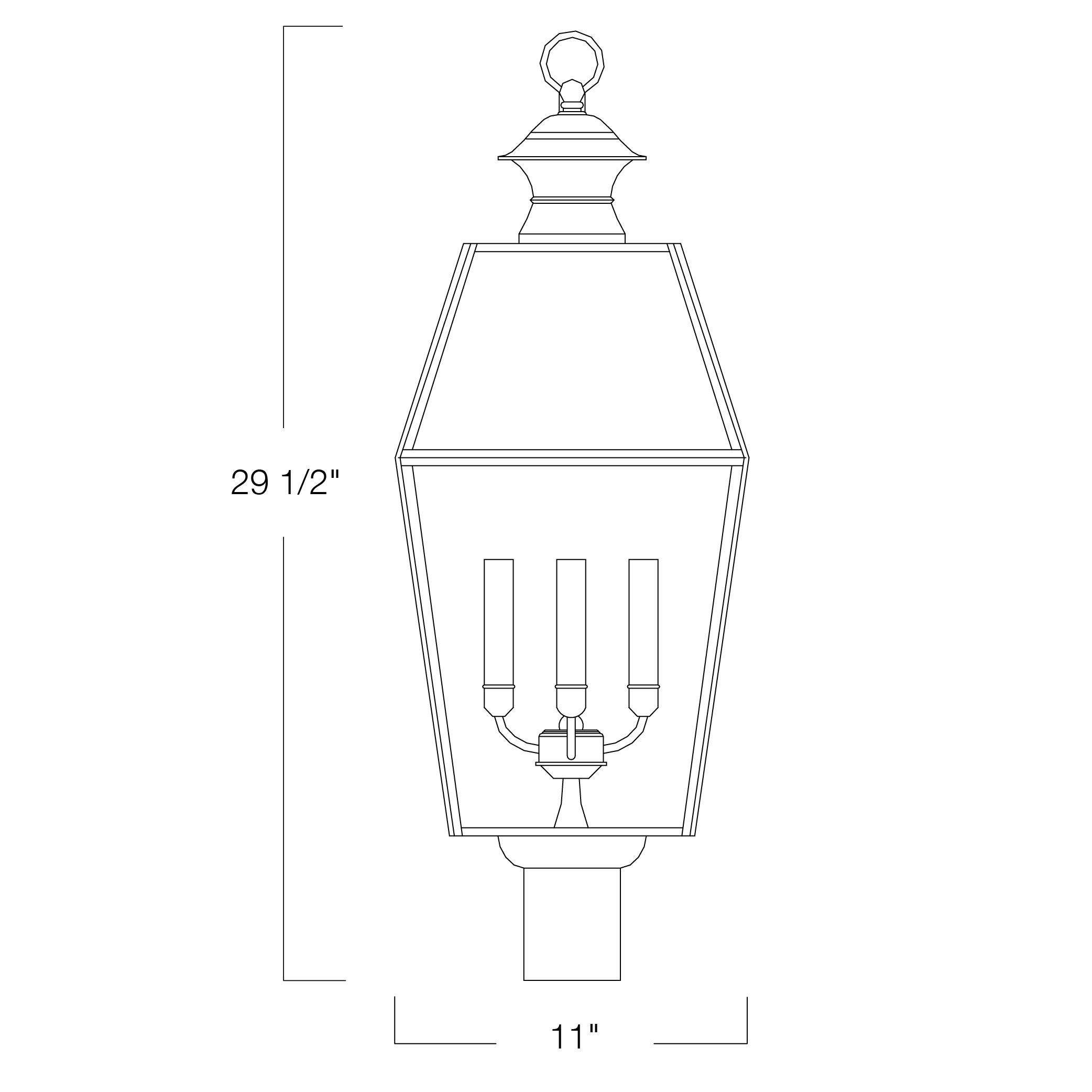 Norwell Lighting 1068-BL-BE Black with Beveled Glass Old Norwell Lighting 1068-BL-BE Black with Beveled Glass Old