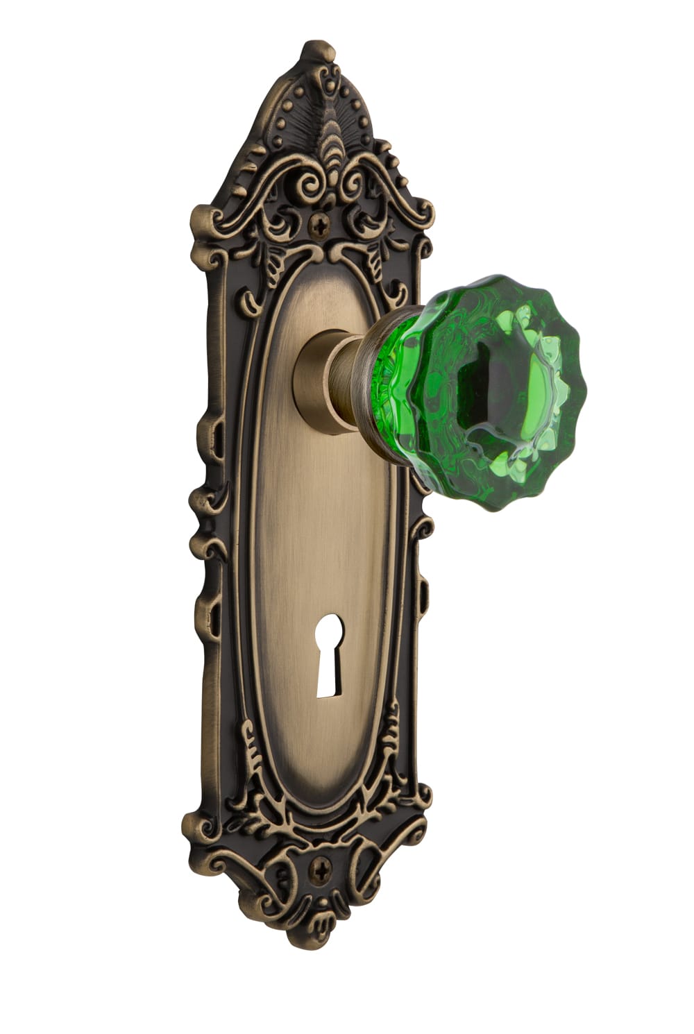 XL97 Victorian Style Antique Brass Door Knobs Unsprung