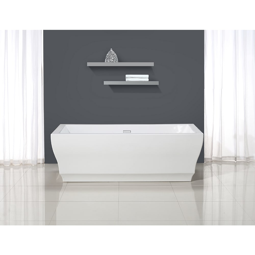Ove Decors Vita 69 White White Vita 69 5 16 Freestanding Acrylic