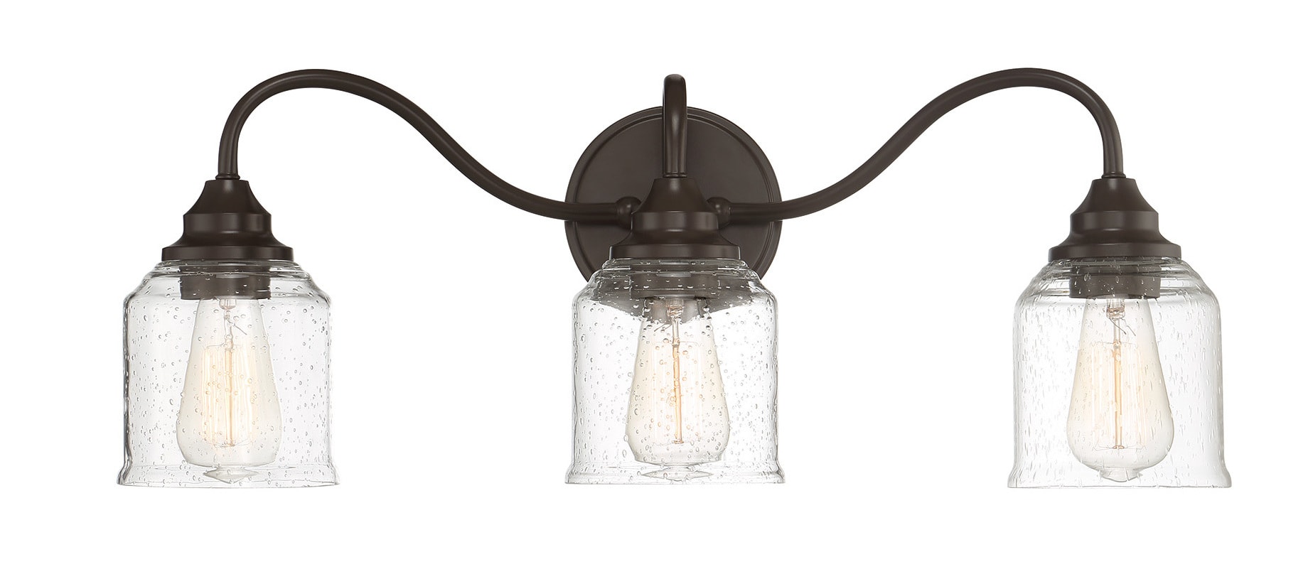 Park Harbor PHVL3053ORB Oil Rubbed Bronze Centerville 3 Light 24 Wide Bathroom Vanity Light LightingDirect
