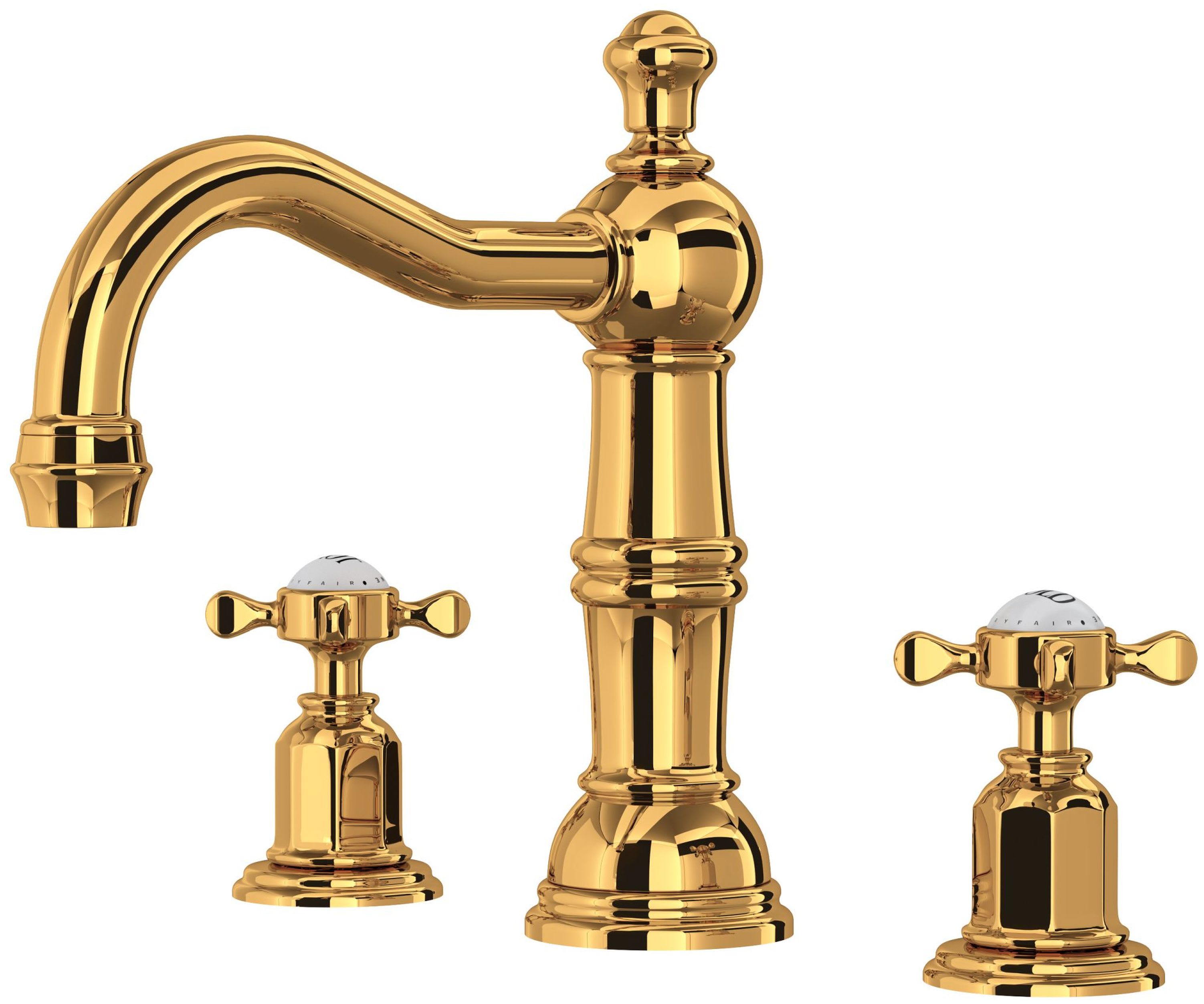 Perrin & Rowe Edwardian Single Hole Single Handle Bathroom Faucet -  Unlacquered Brass with Metal Lever Handle