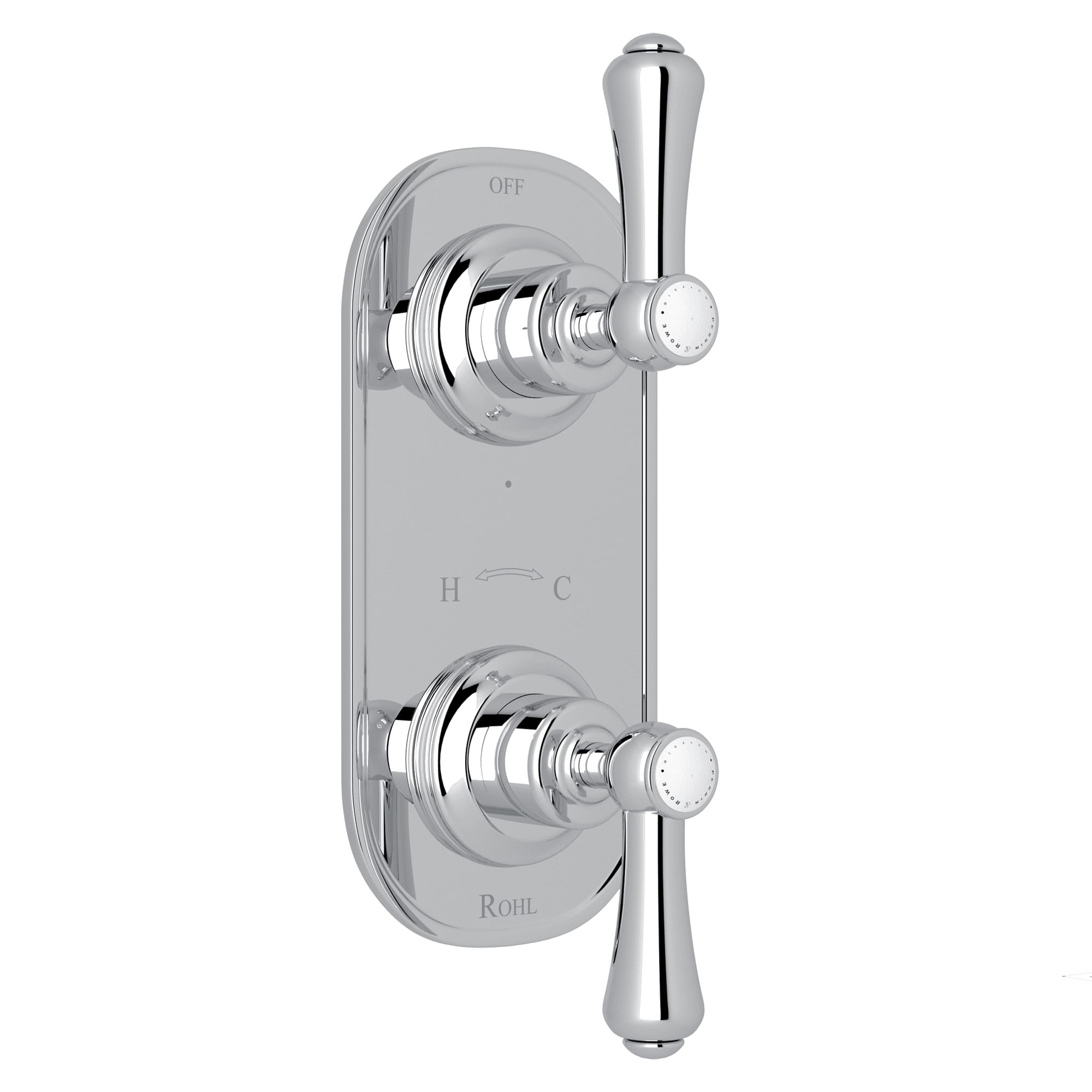 Rohl Perrin & Rowe Georgian Era Wall Diverter Valve Trim Only in Polished Nickel 