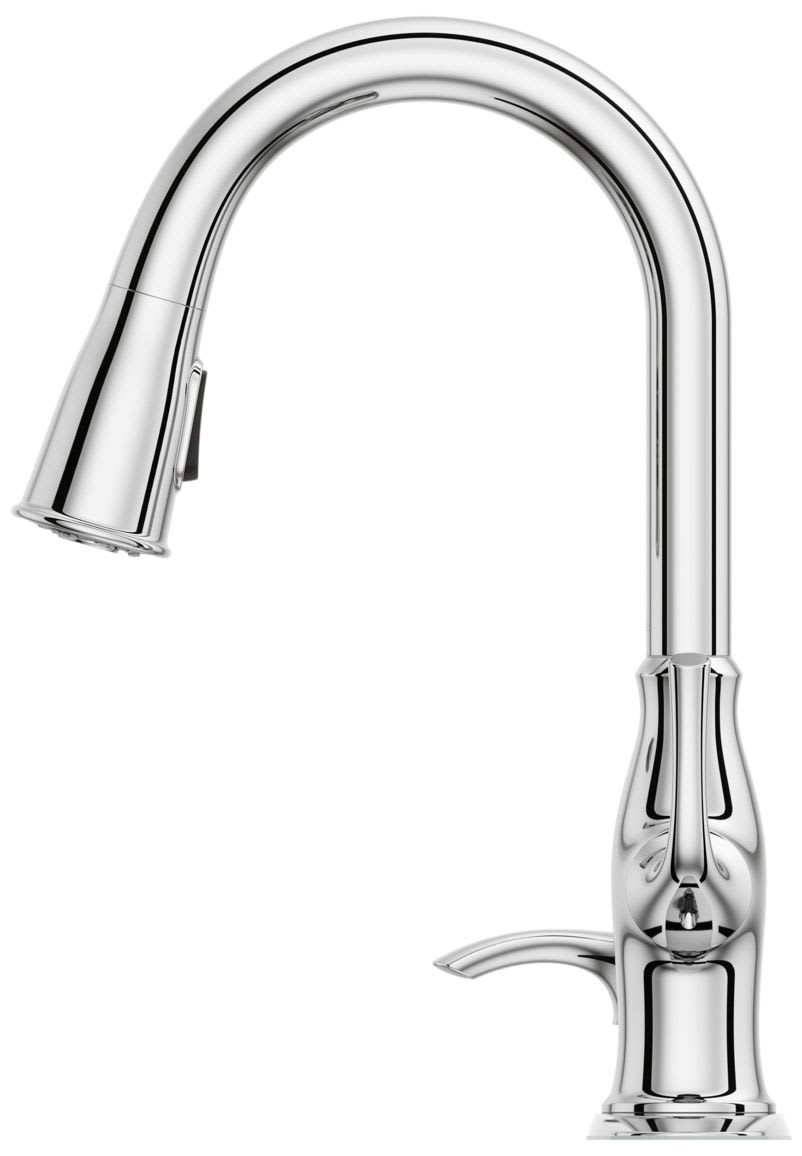 Pfister Rosslyn 1-Handle Pull-Down Kitchen Faucet in Polished Chrome deals