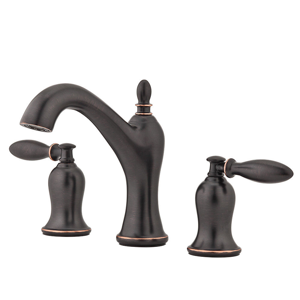 Pfister LF-049-ARYY Tuscan Bronze Arlington Double Handle 1.2 GPM Widespread Bathroom Sink Faucet - Faucet.com