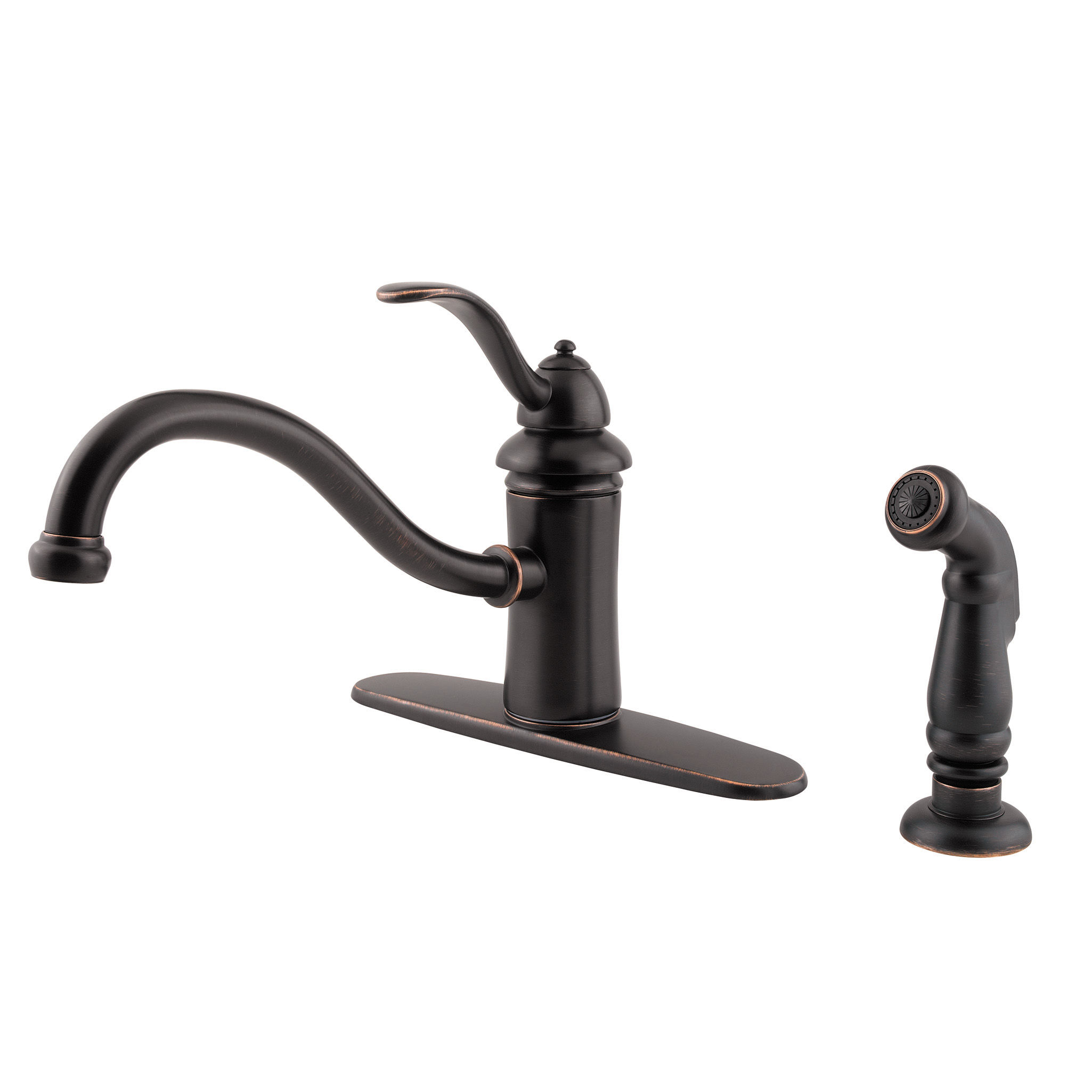 Pfister Gt34 4tyy Tuscan Bronze Marielle Kitchen Faucet With Flex Pfister Gt34 4tyy Marielle Kitchen Faucet