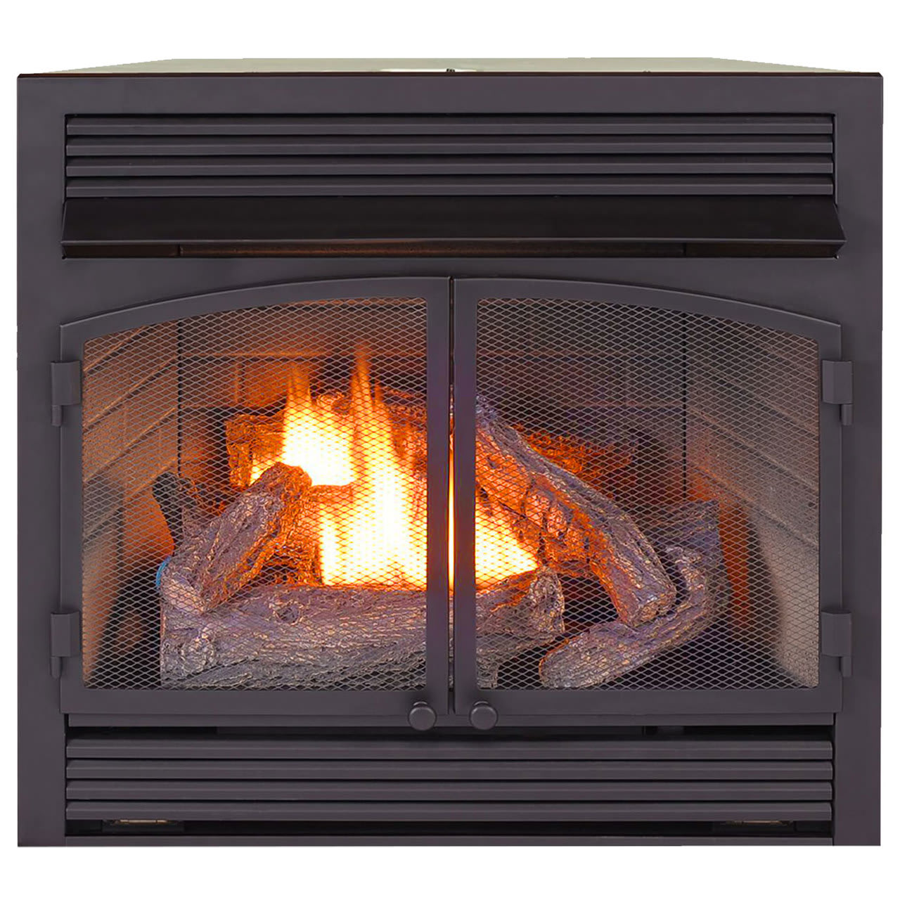 ProCom FBNSD400RT-ZC Black 32,000 BTU Vent Free Dual Fuel Fireplace Insert  with Remote Control - VentingPipe.com