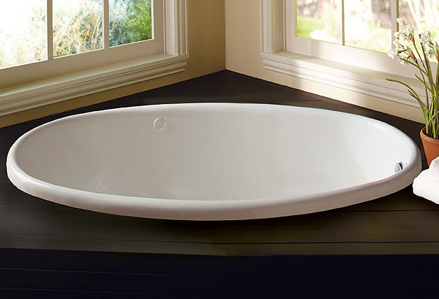 Proflo Pfs7040bs Biscuit 70 X 40 Drop In Oval Bath Tub Faucet