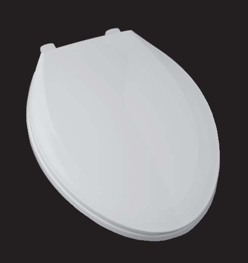 Rocky Projection Elongated Closed Front Toilet Seat in White TSW-E