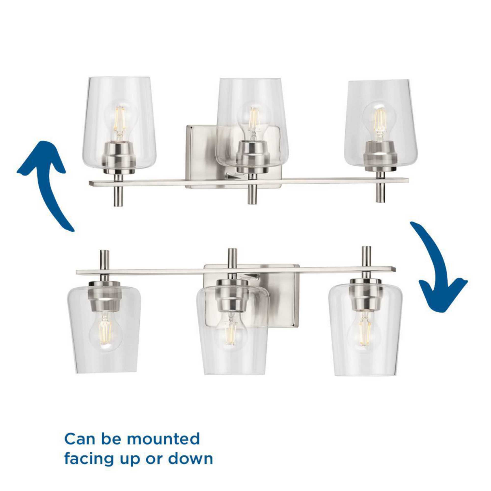 Progress Lighting P300362-009 Brushed Nickel Calais 3 Light 7  