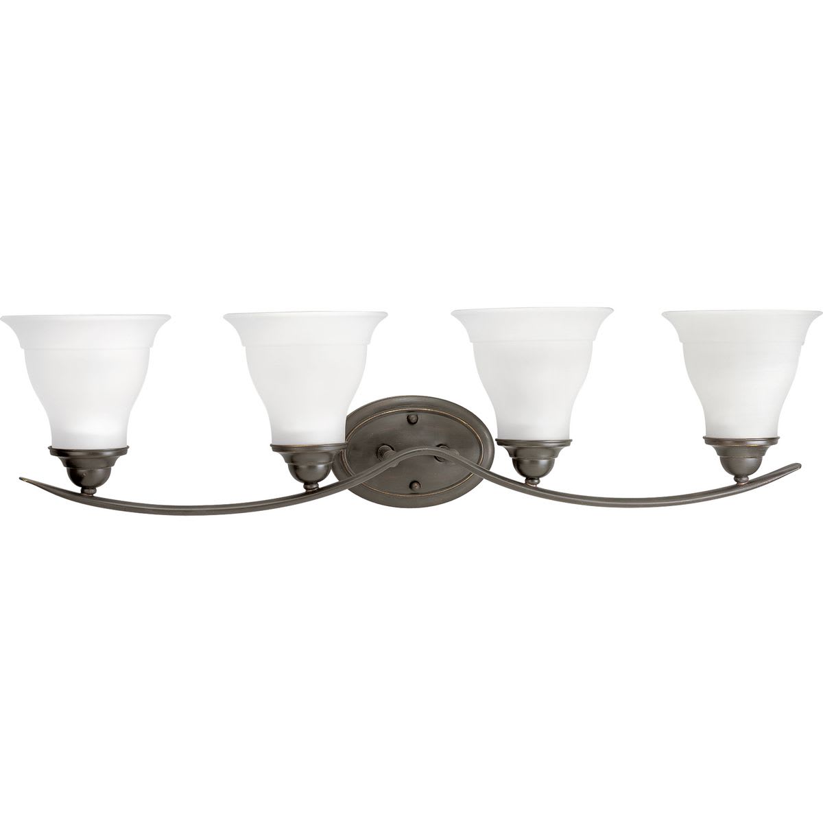 Progress Lighting P3193 20 Antique Bronze Trinity 4 Light Bathroom Antique Bronze Trinity 4 Light Bathroom