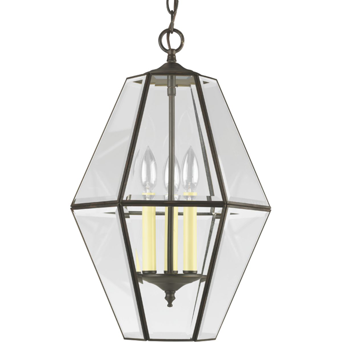 beveled glass pendant lights